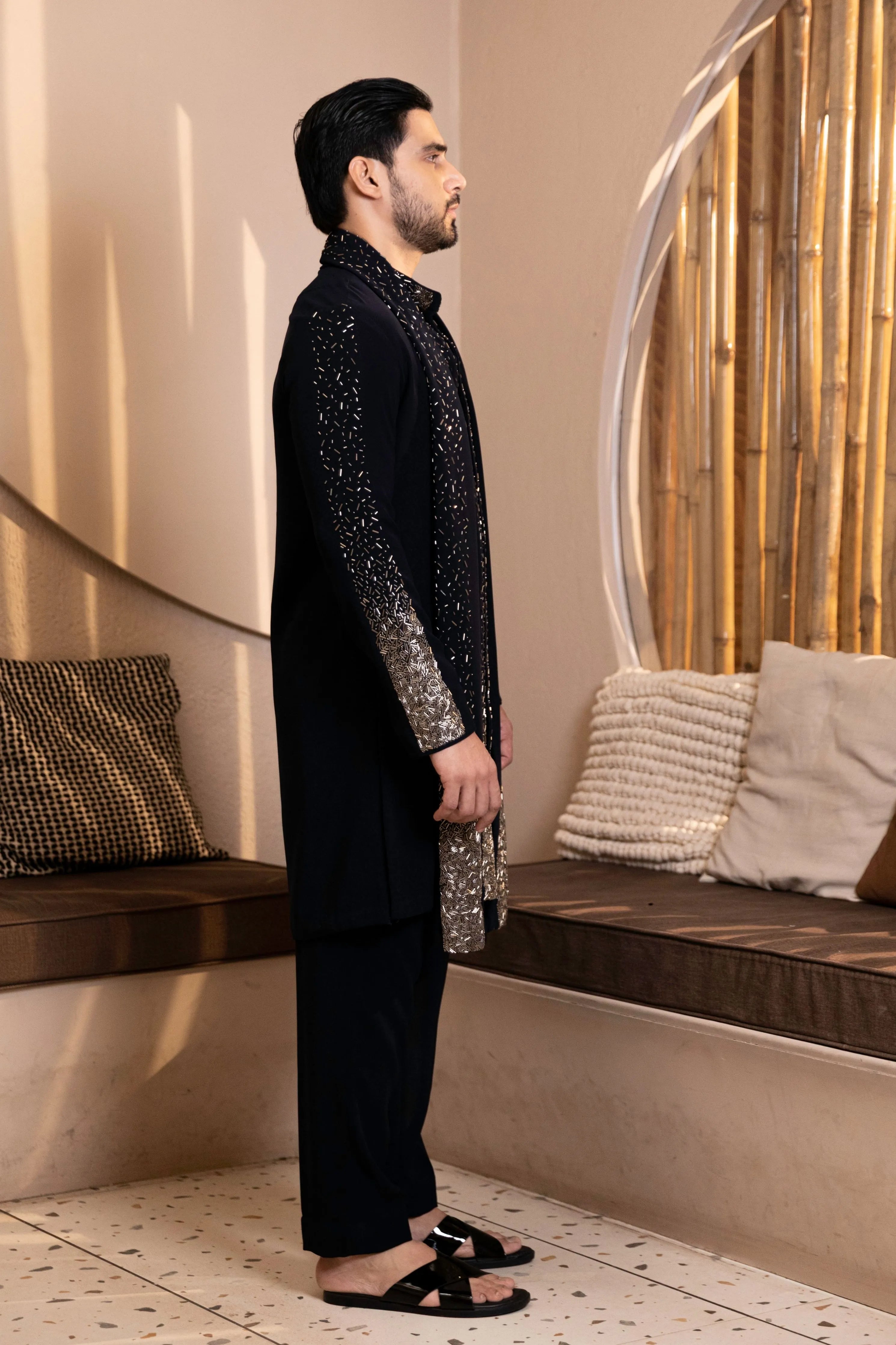 Glitterfall Kurta Stole Set