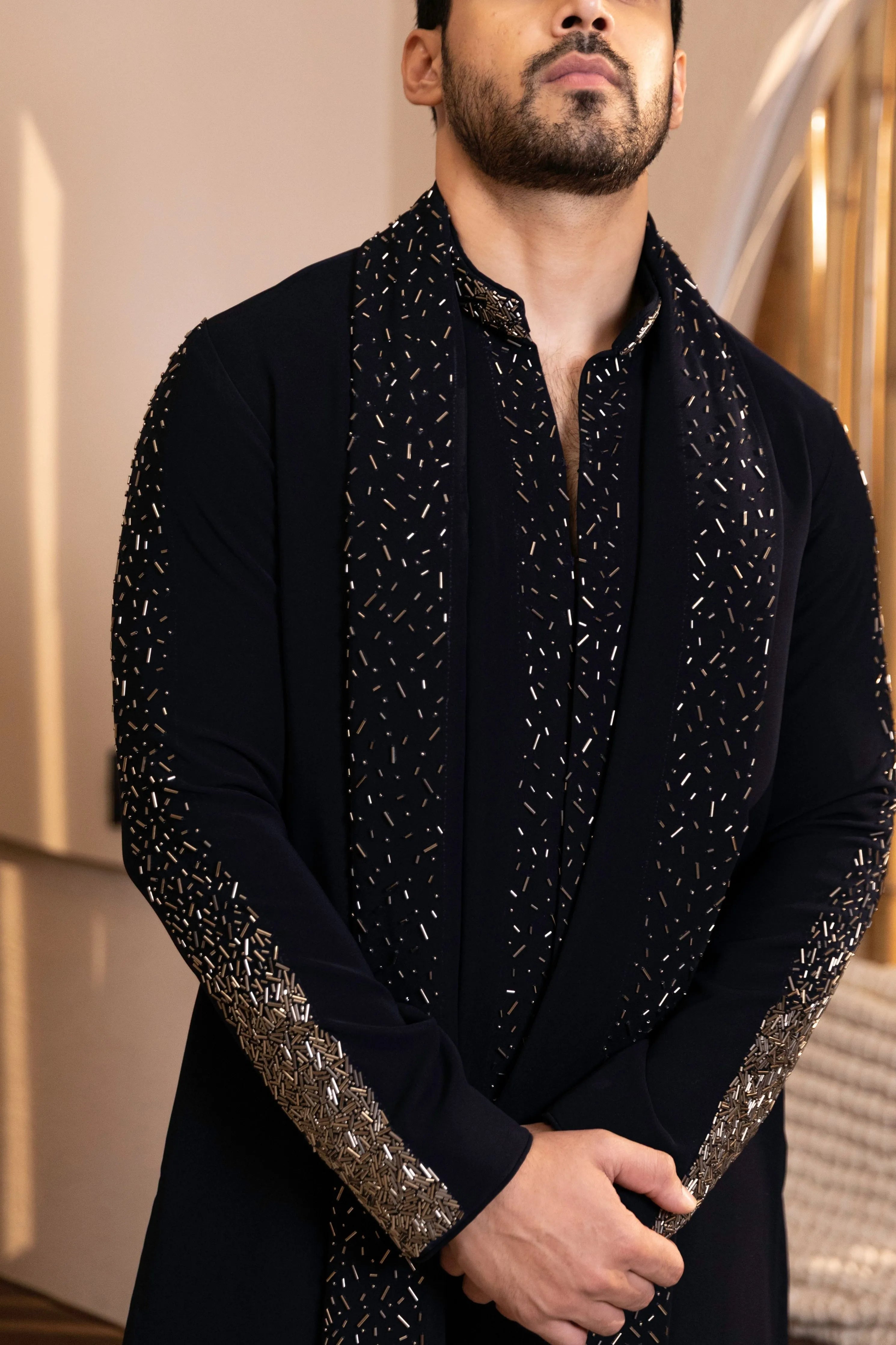 Glitterfall Kurta Stole Set