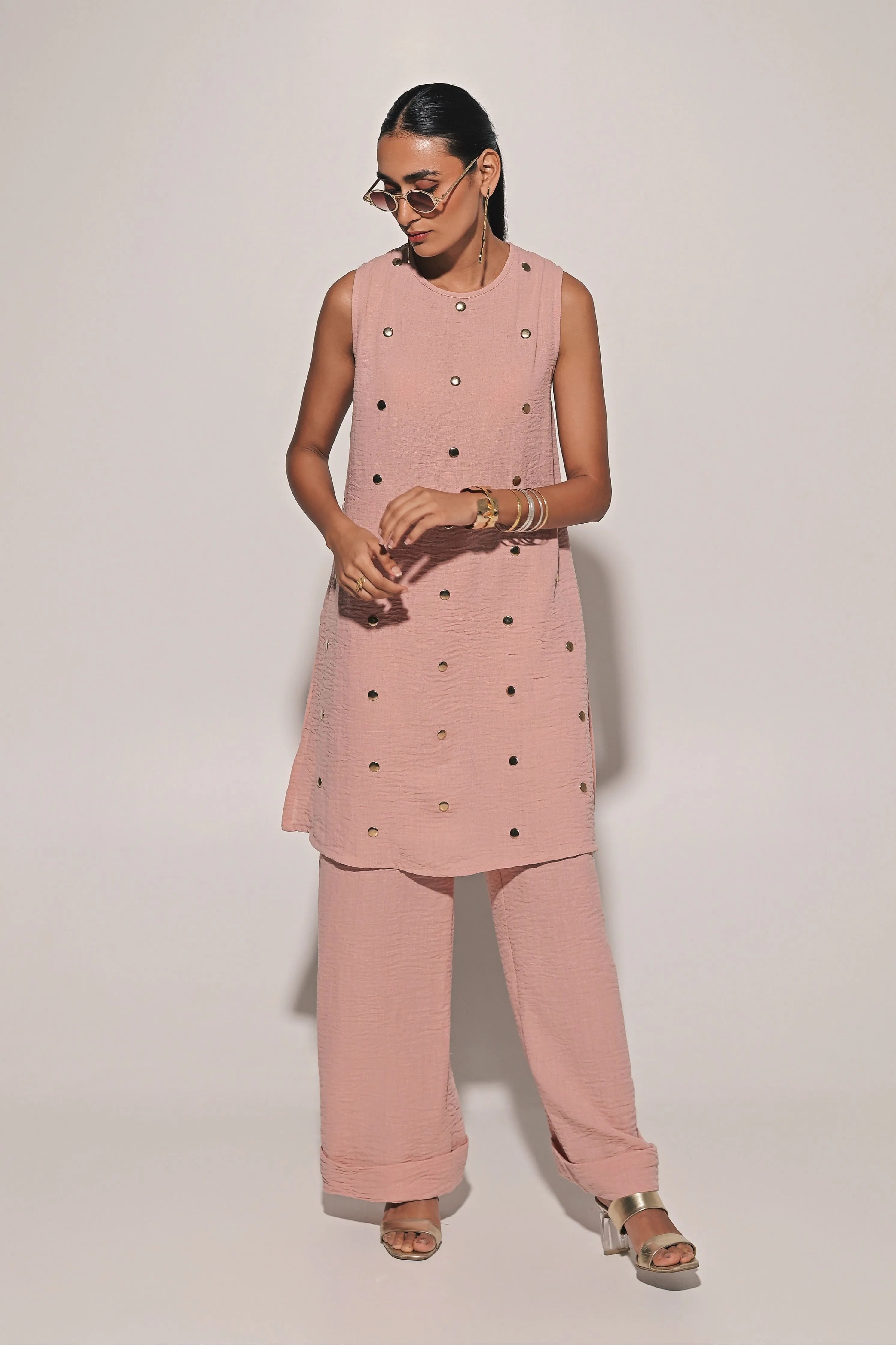 Kiyomi Blouse With Straight Pants