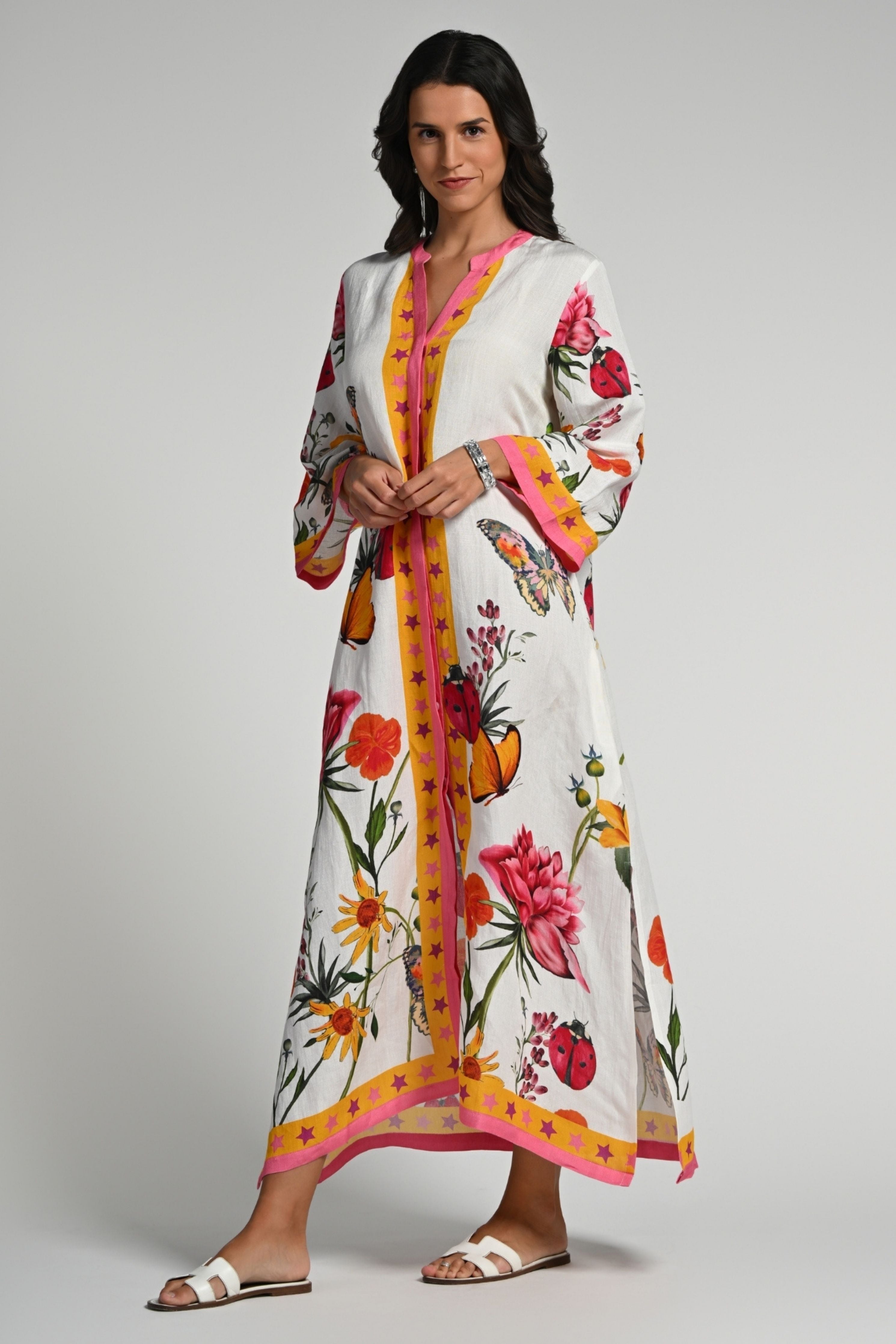 Fleur de Reve Linen Kaftan