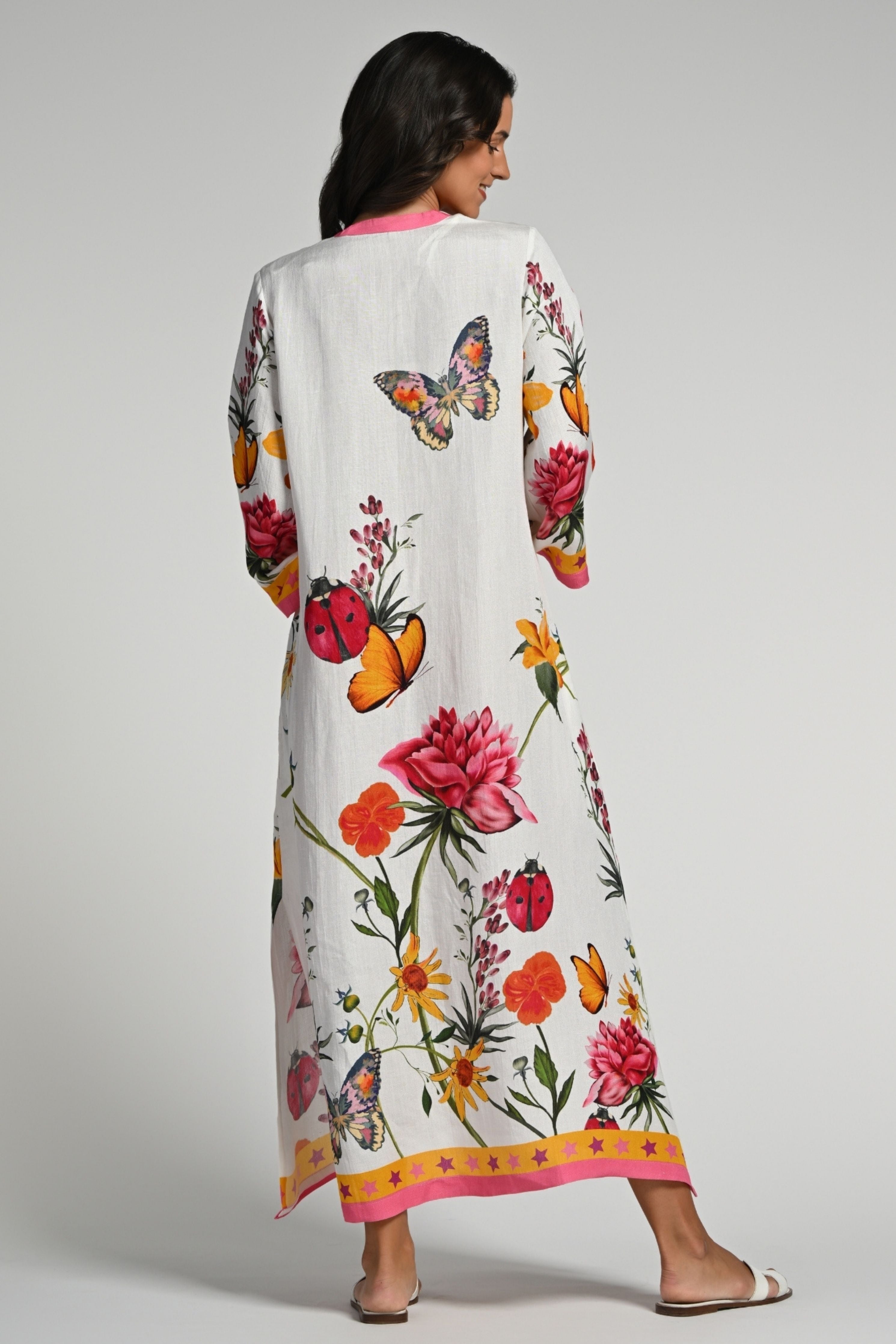 Fleur de Reve Linen Kaftan