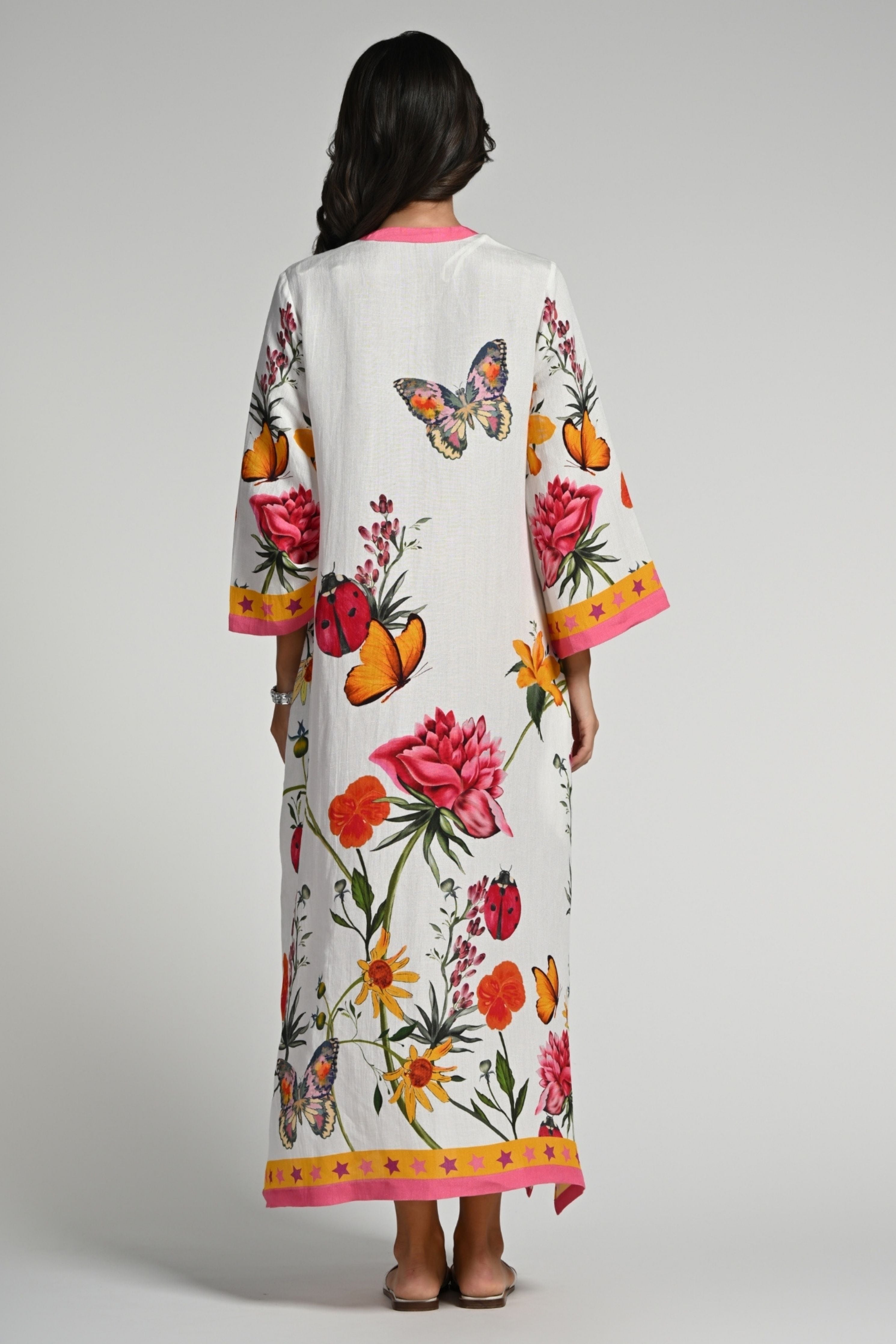 Fleur de Reve Linen Kaftan