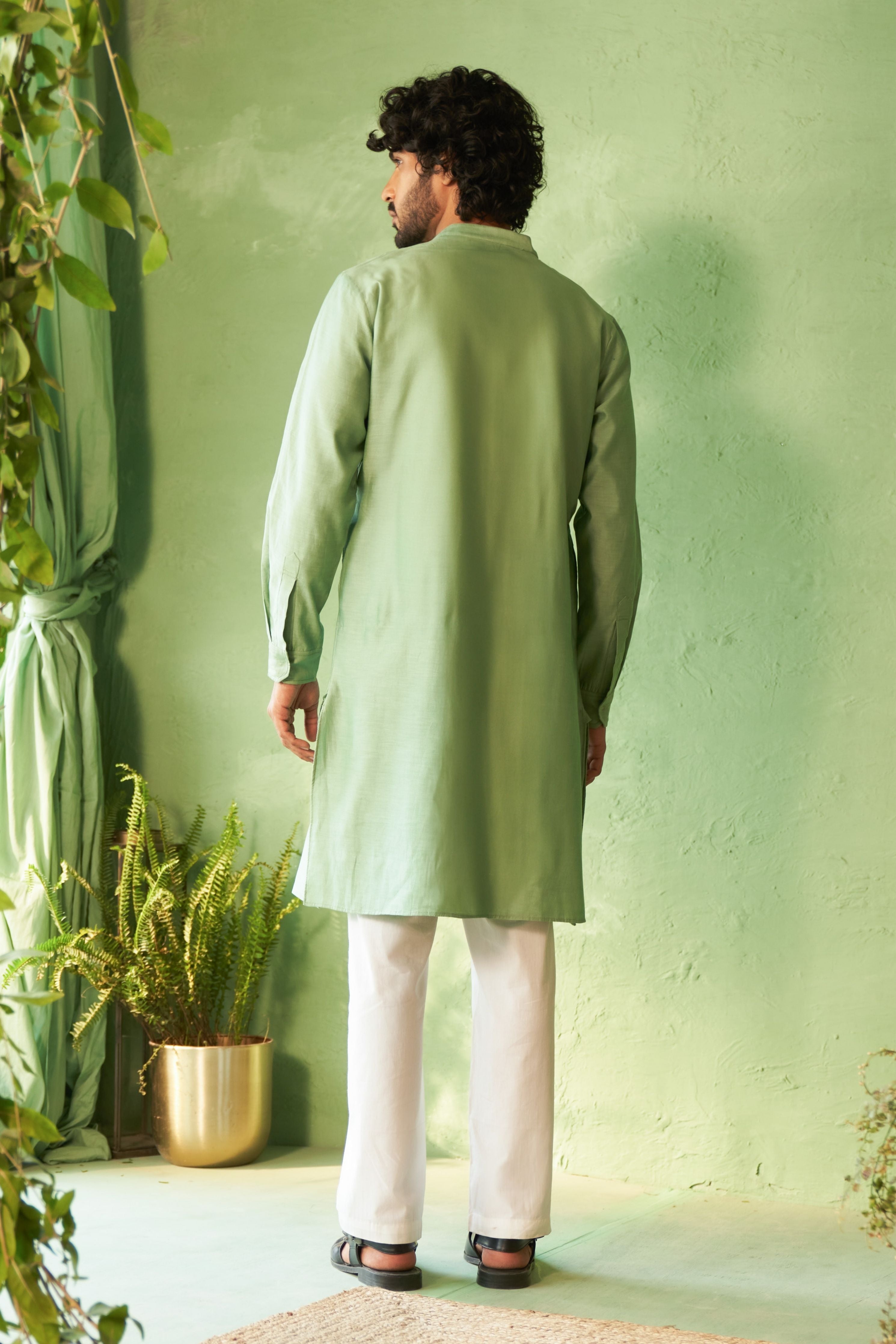 Placket Embroidery Mens Kurta set