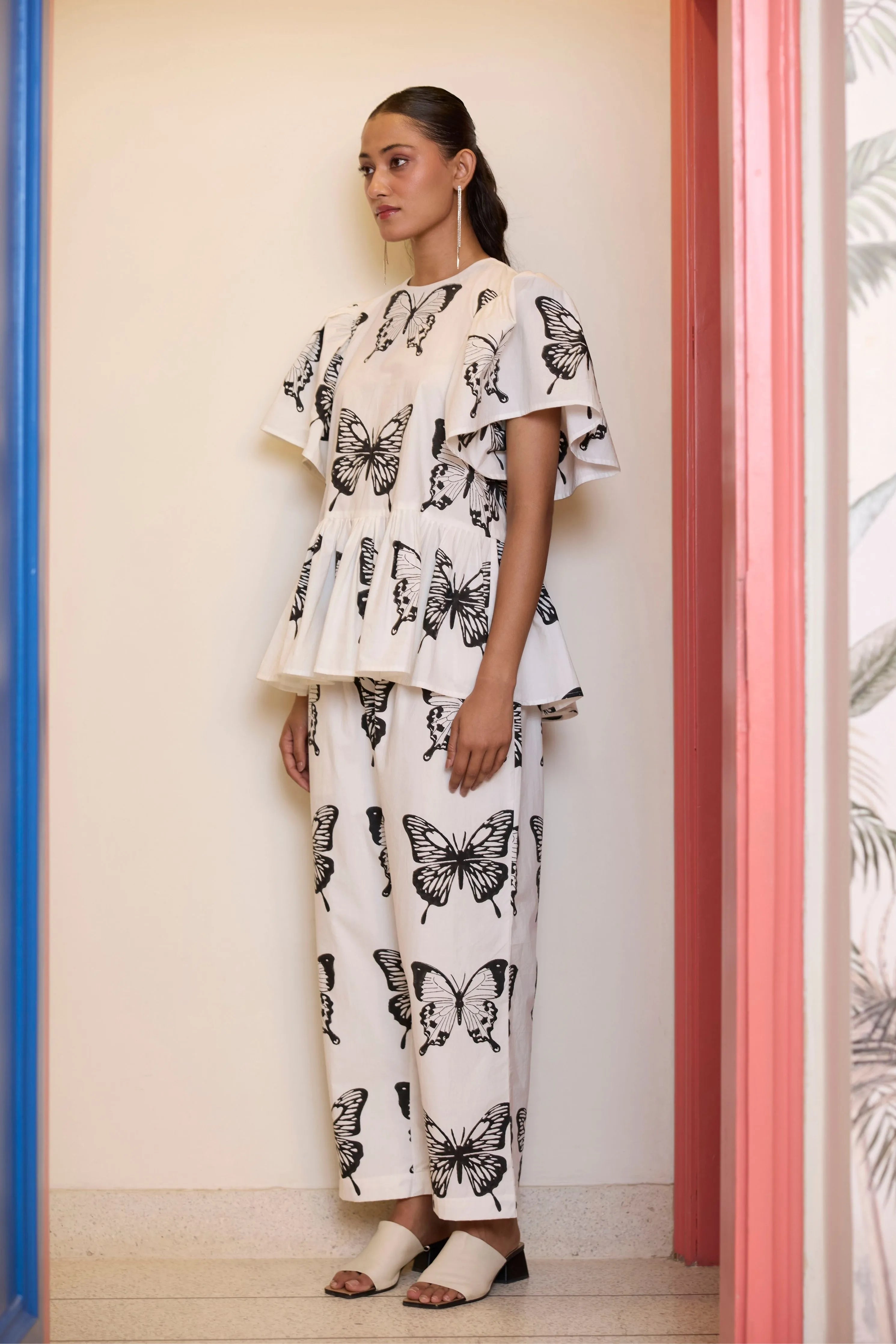 Monochrome Butterfly Co-ord Set