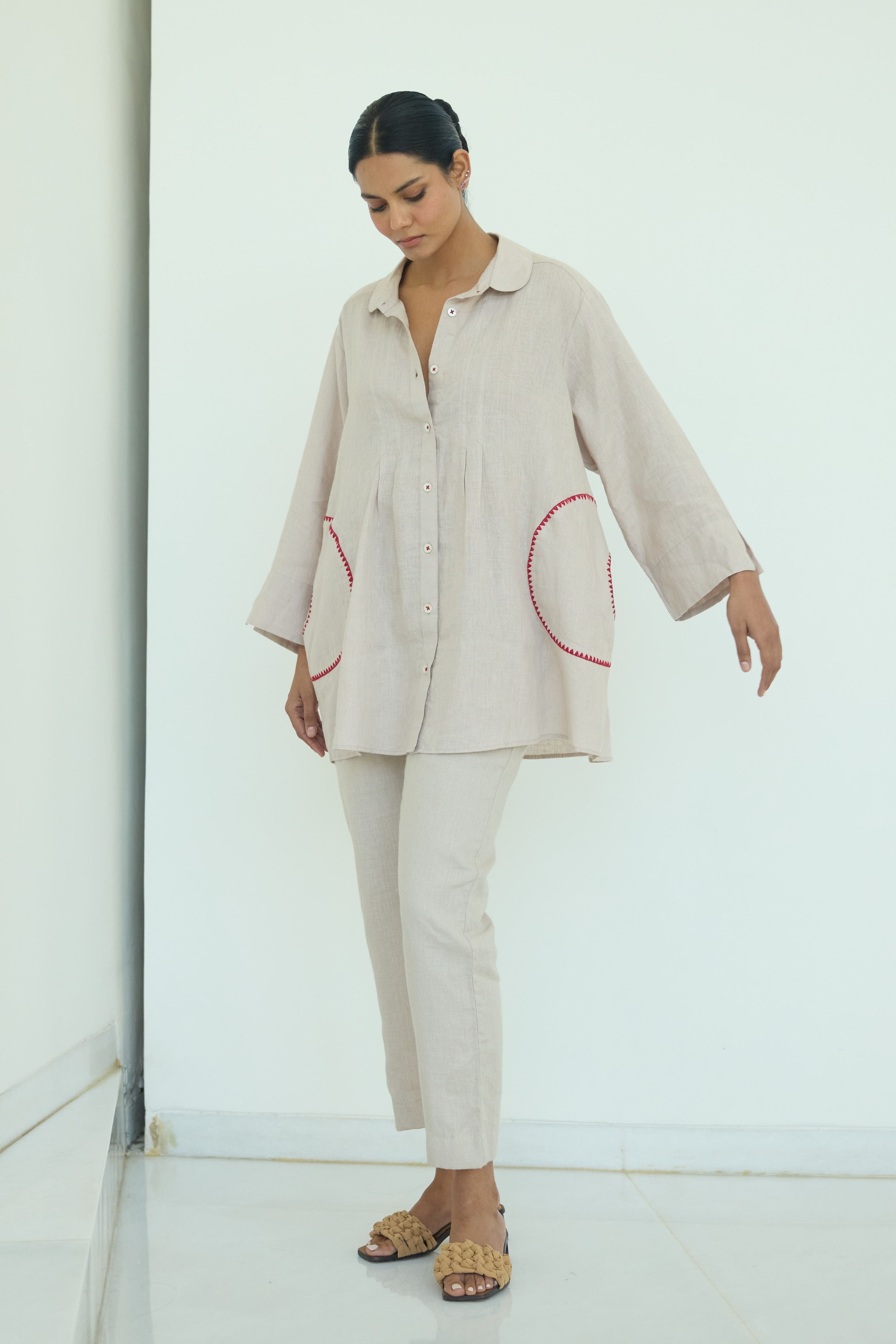 Sari Embroidered Shirt