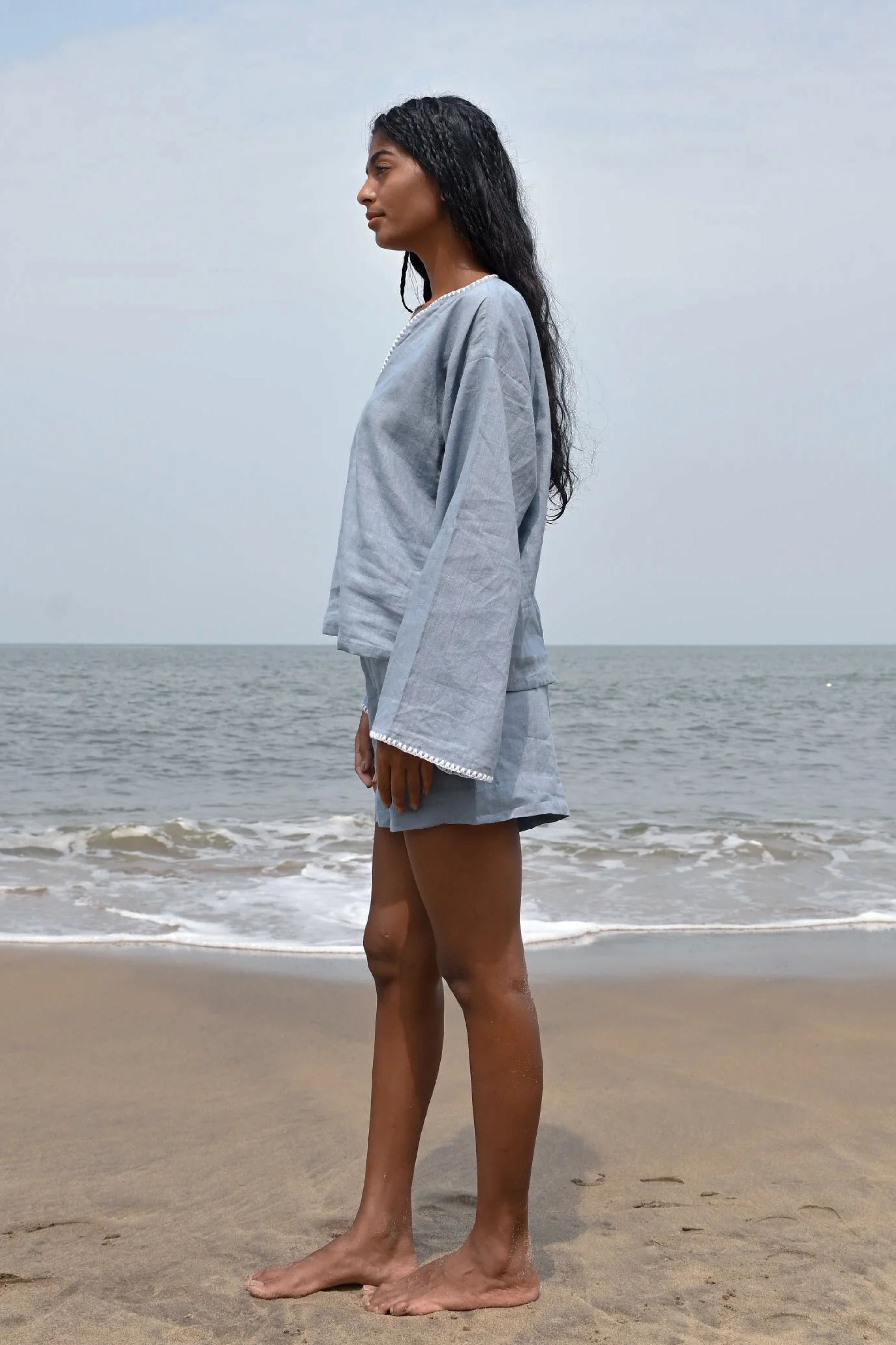Blue Verve Maxi Shirt