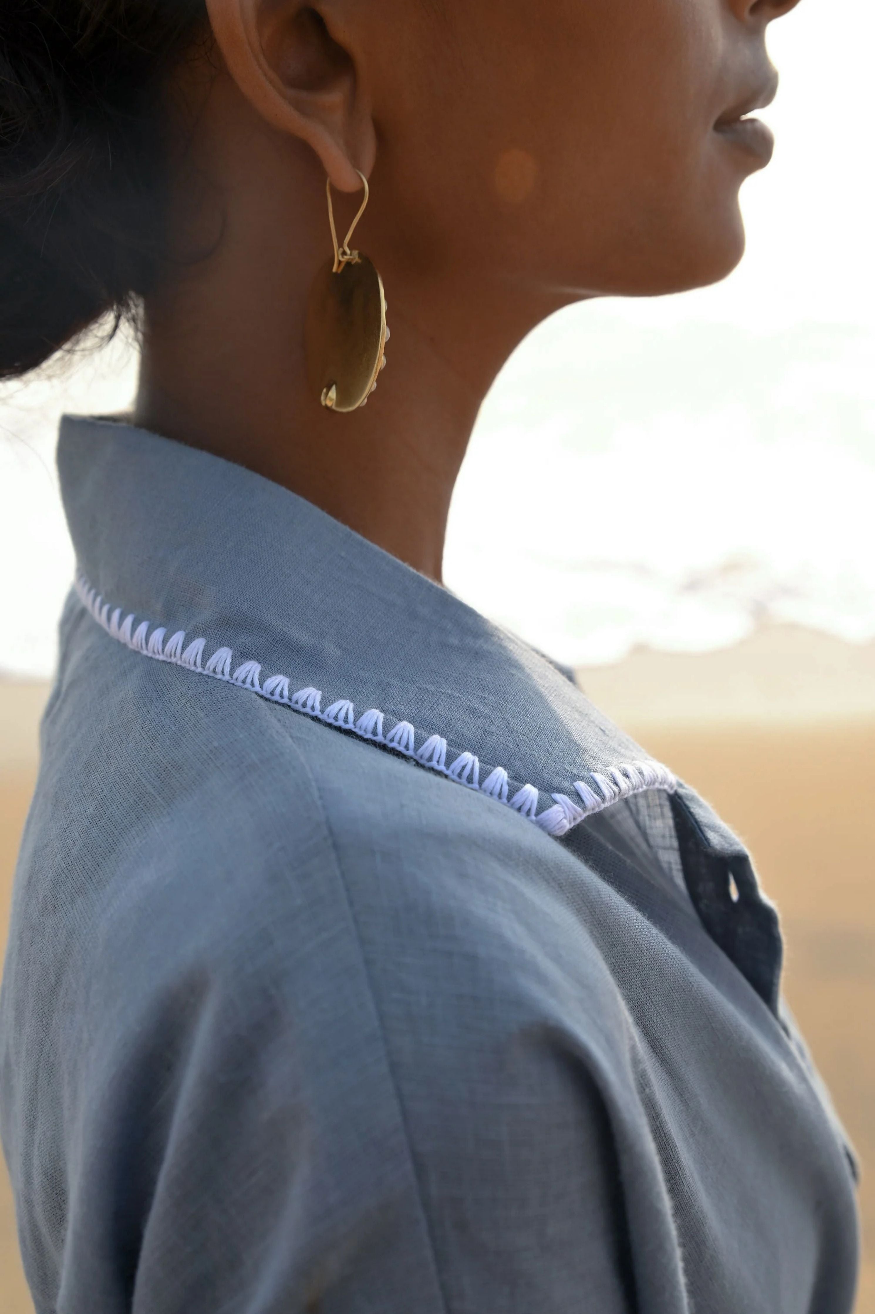 Blue Jade String Shirt