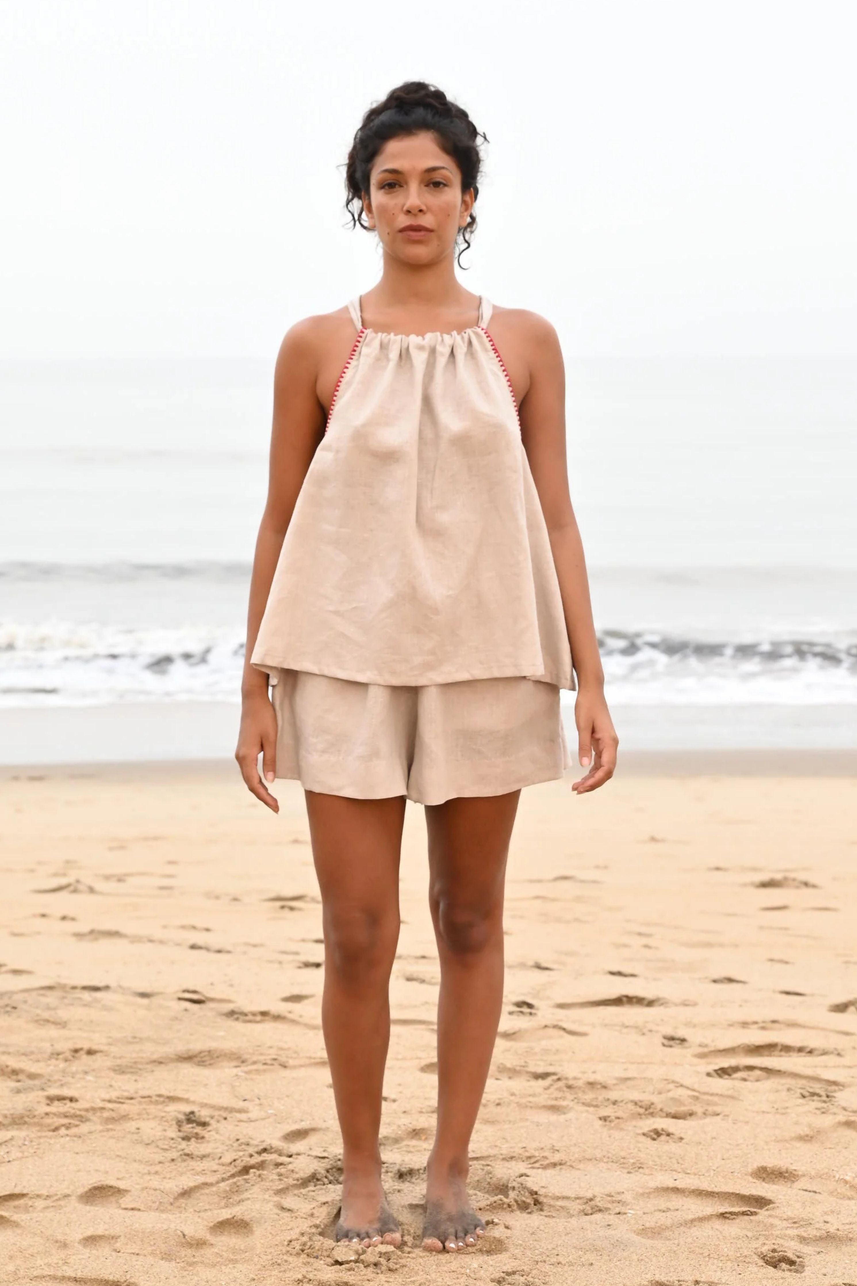 Noir Halter Tie-Up Top