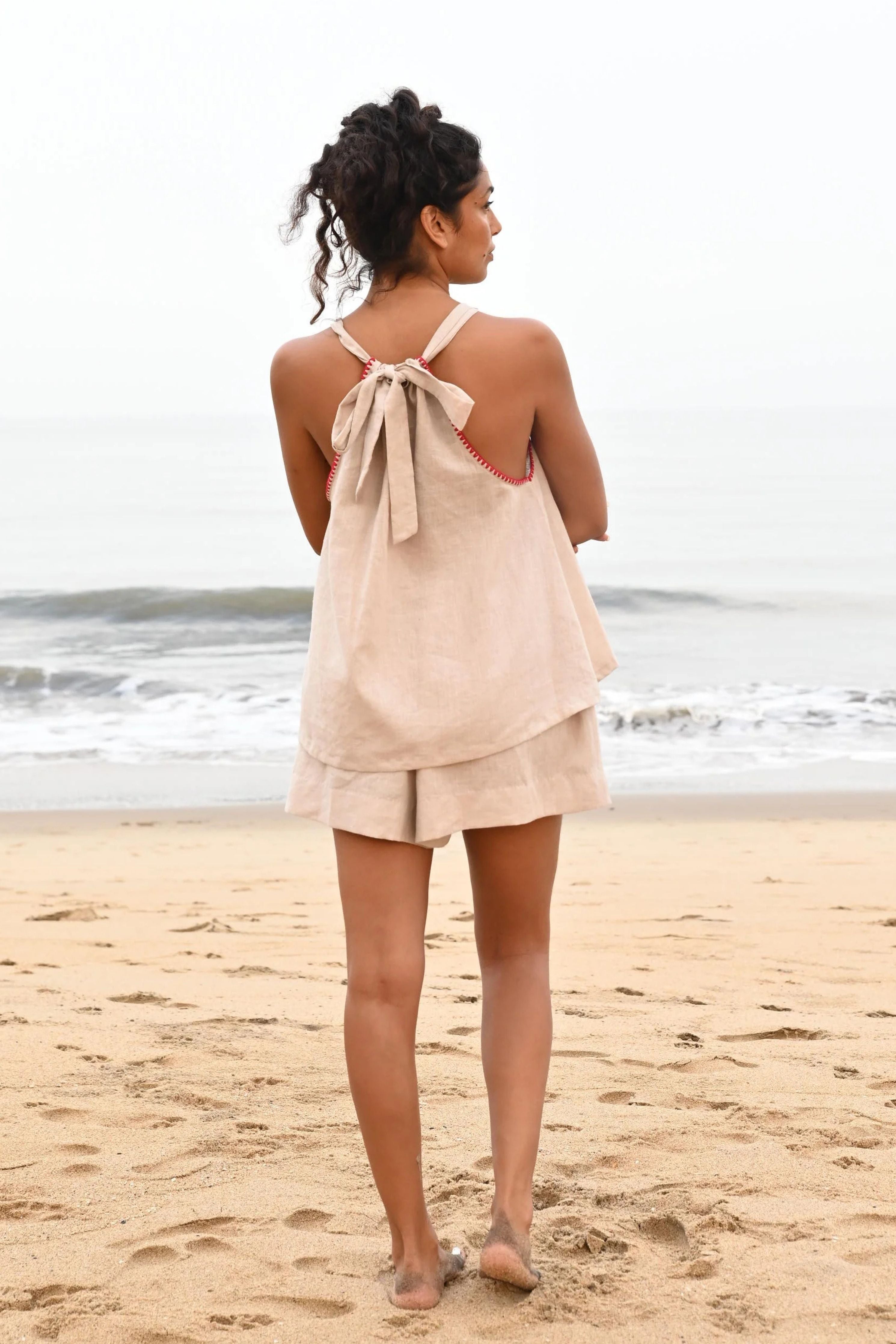 Noir Halter Tie-Up Top