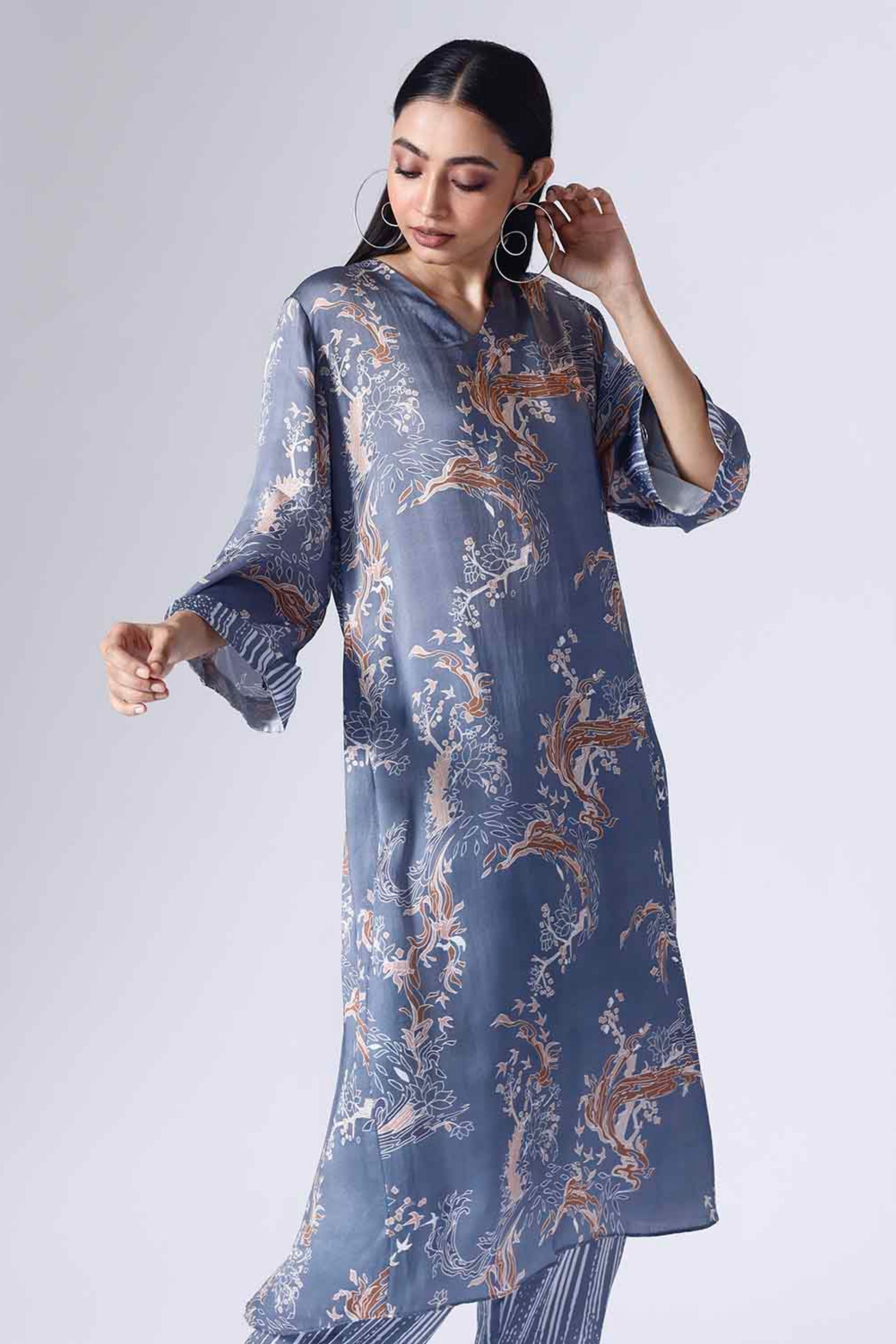 Lotus Blue Long Co-Ord Set