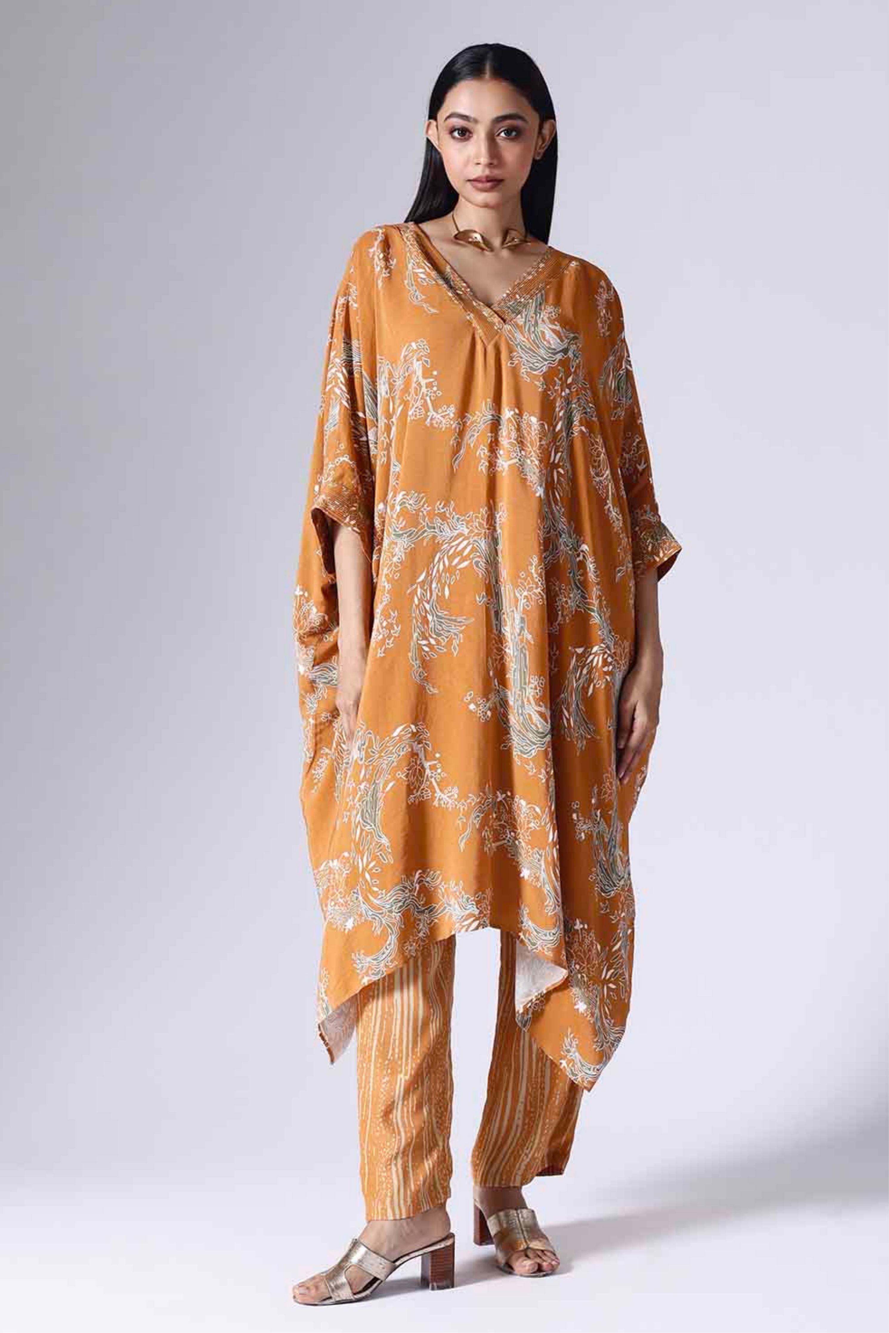 Lotus Long Kaftaan Set