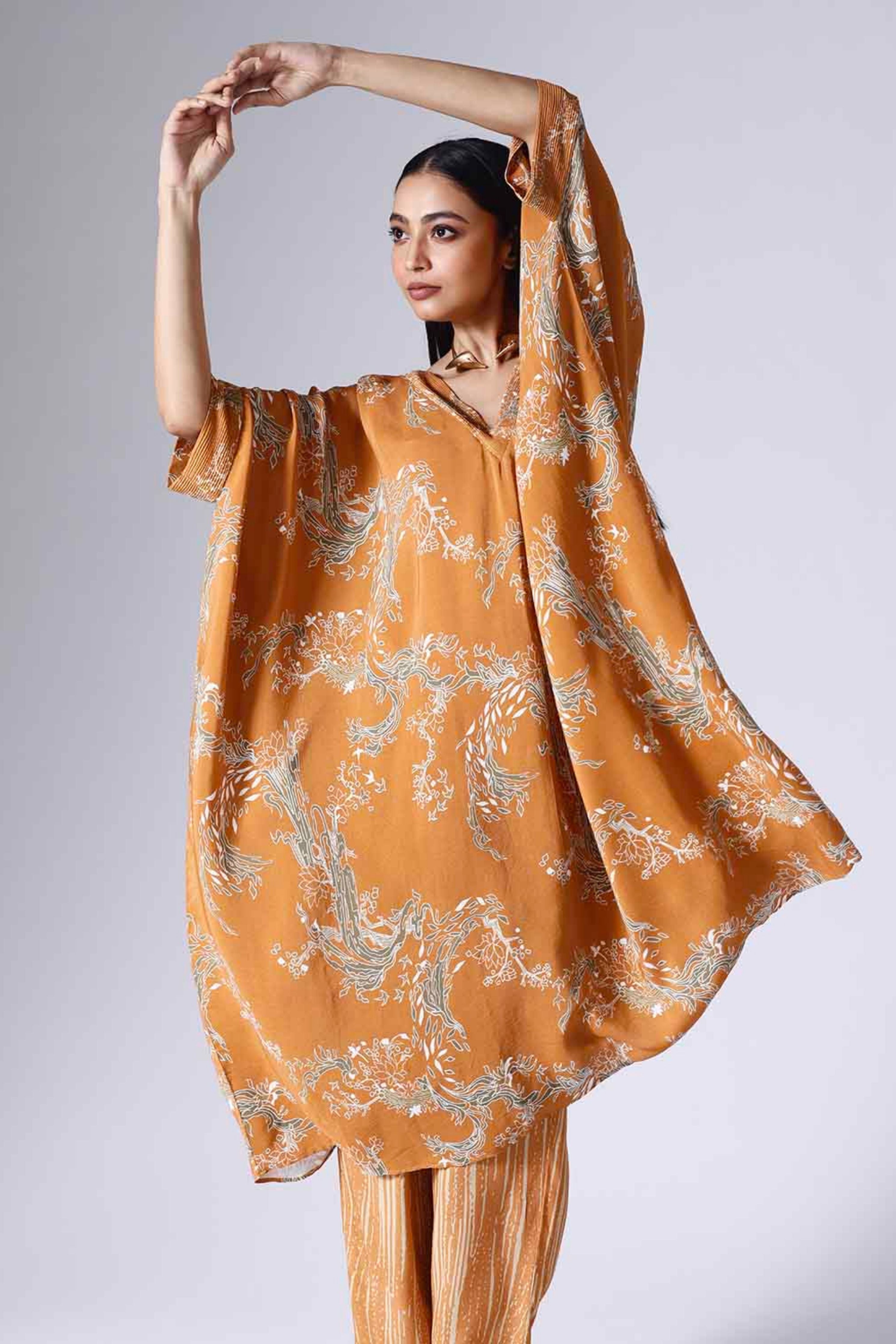 Lotus Long Kaftaan Set