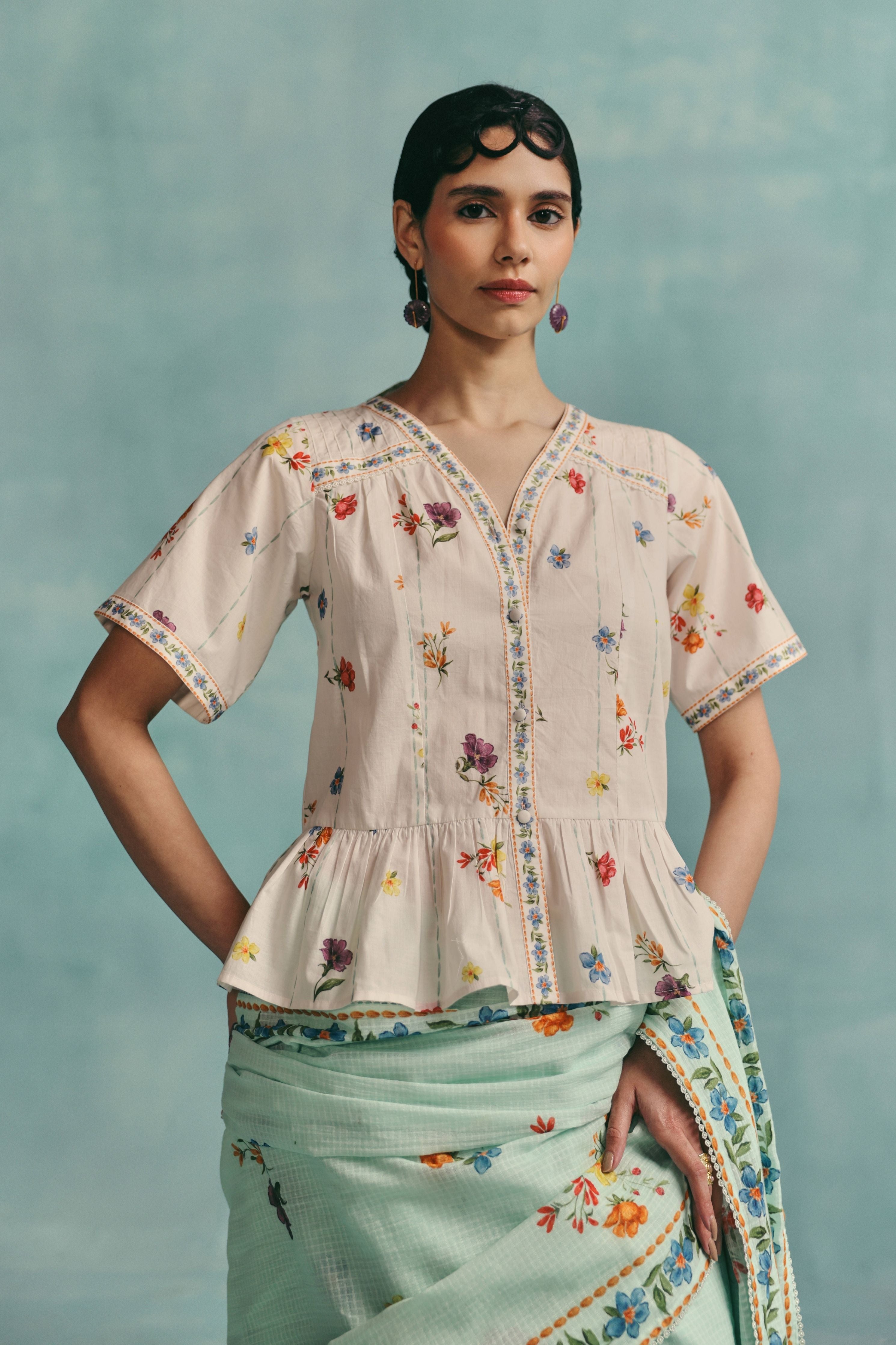 Daisy Blouse  Ecru