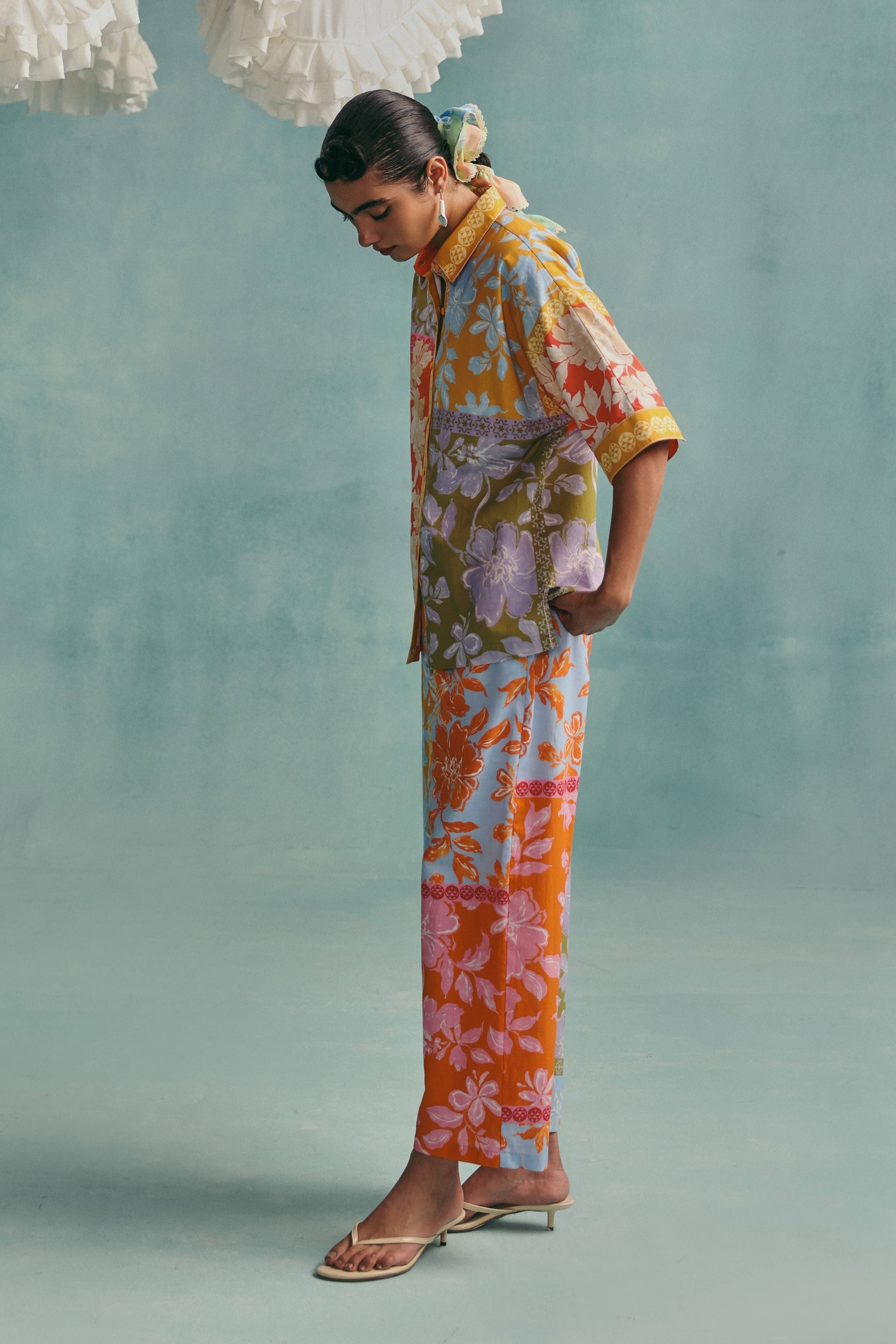 Patchwork Collared Co-Ord Set