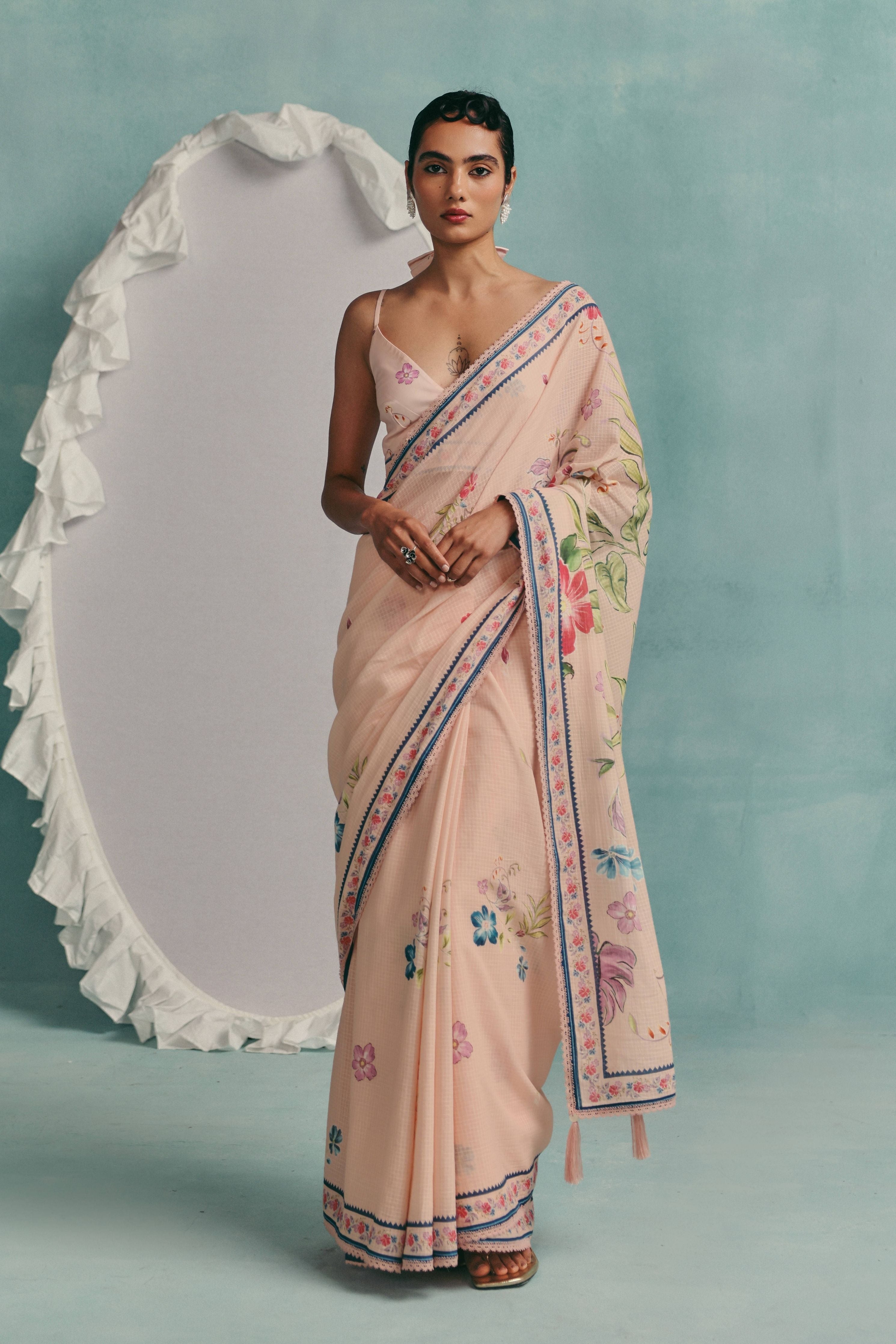 Rose Saree  Pink