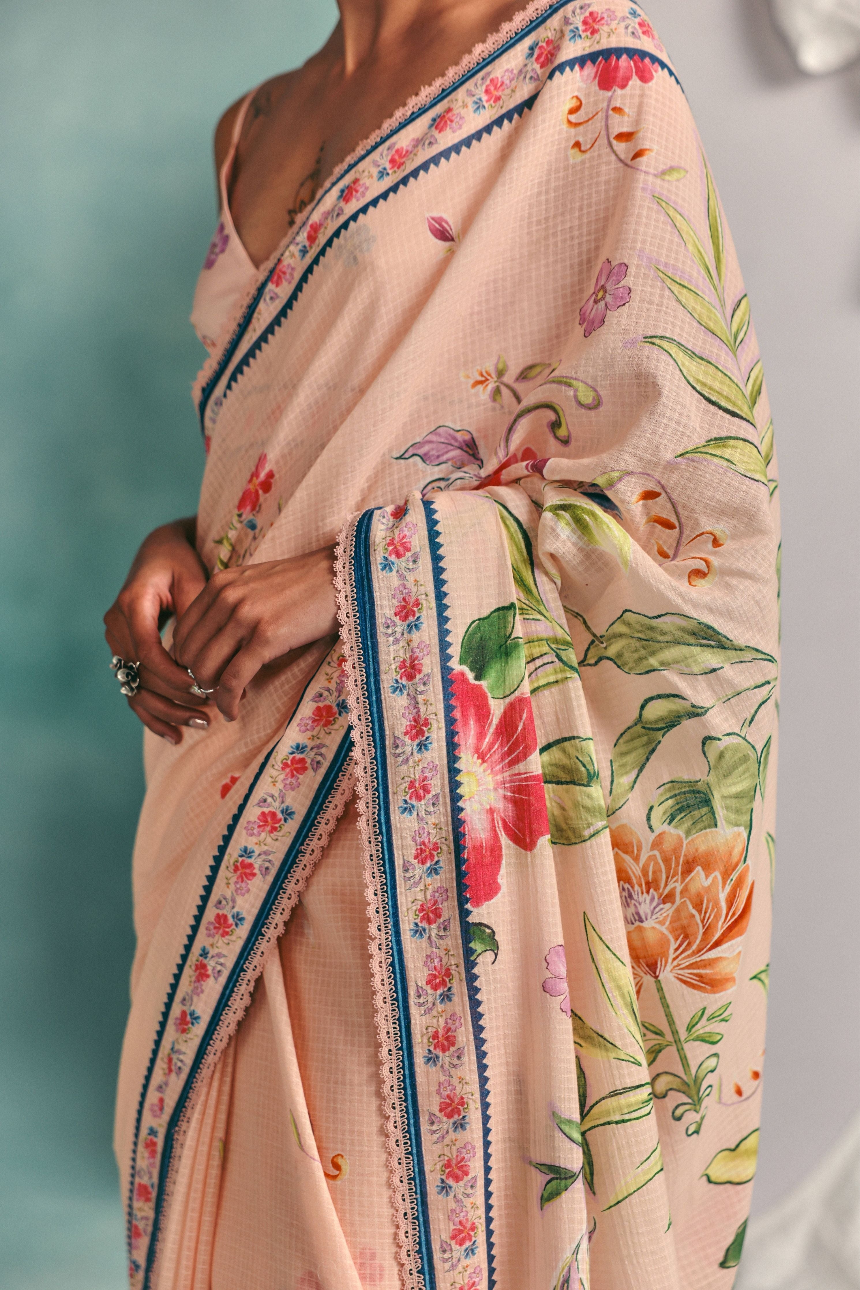 Rose Saree  Pink