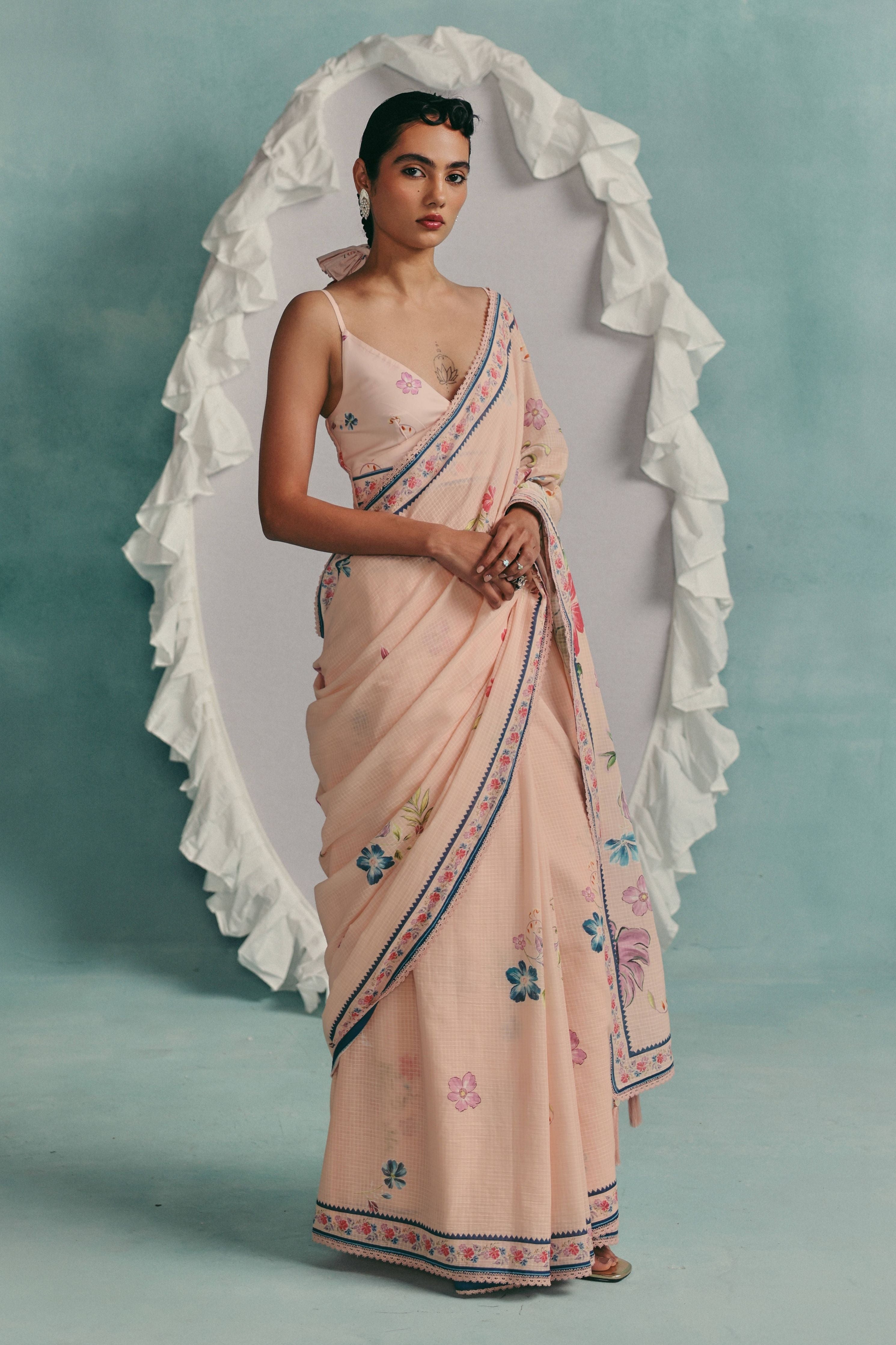 Rose Saree  Pink