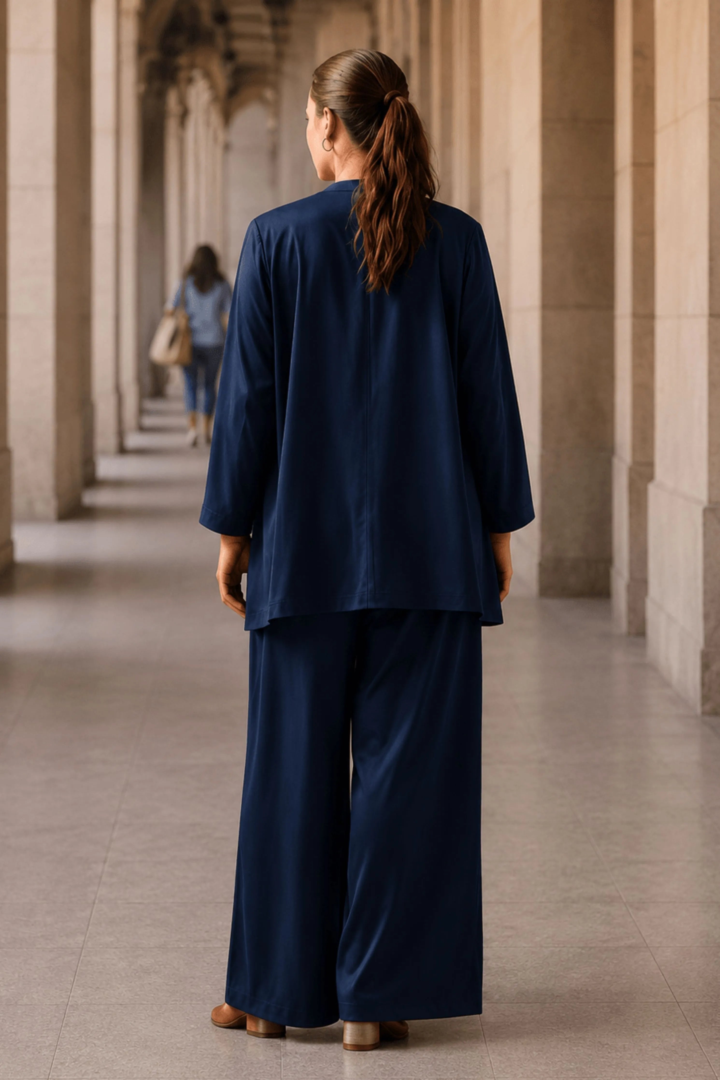 Navy Blue Three-Piece Co-Ord Set