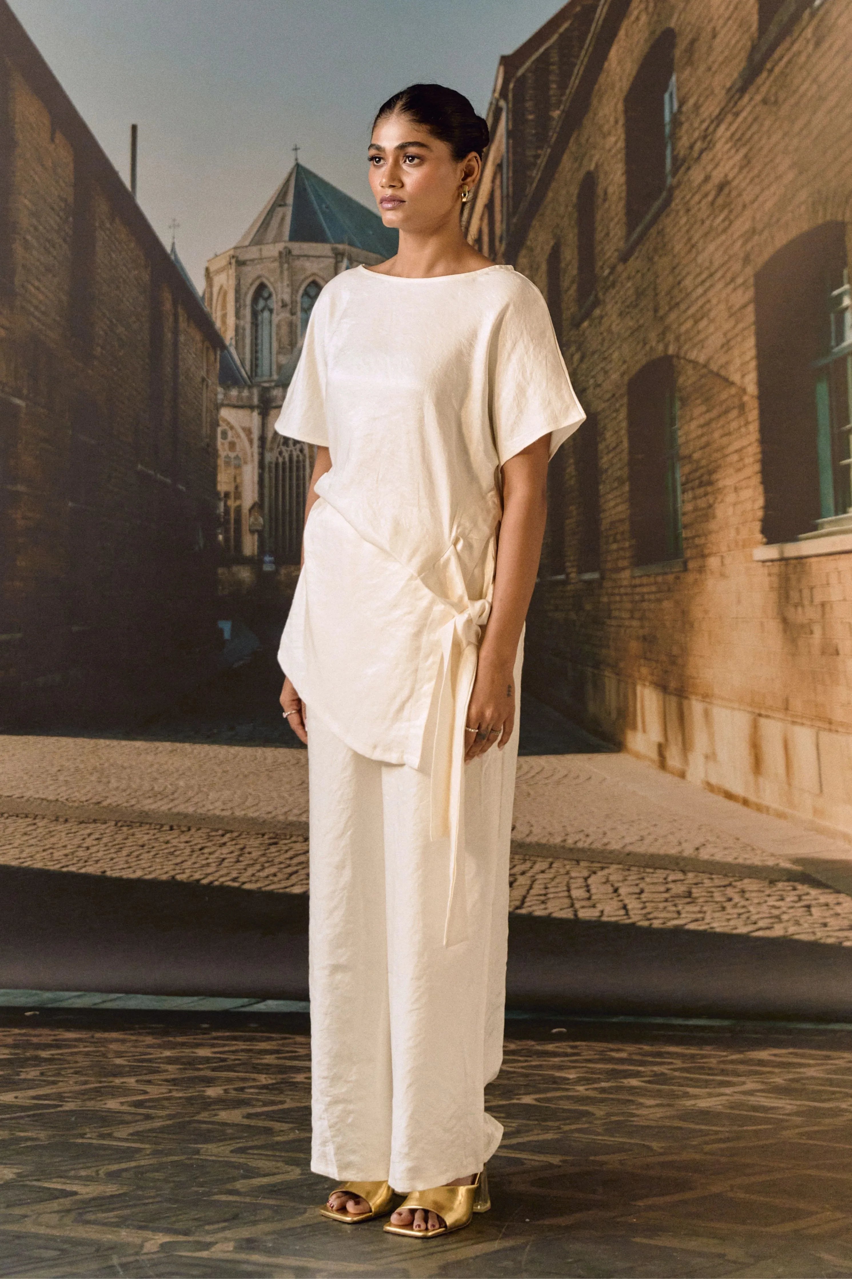 Ecru Drape co-ord set