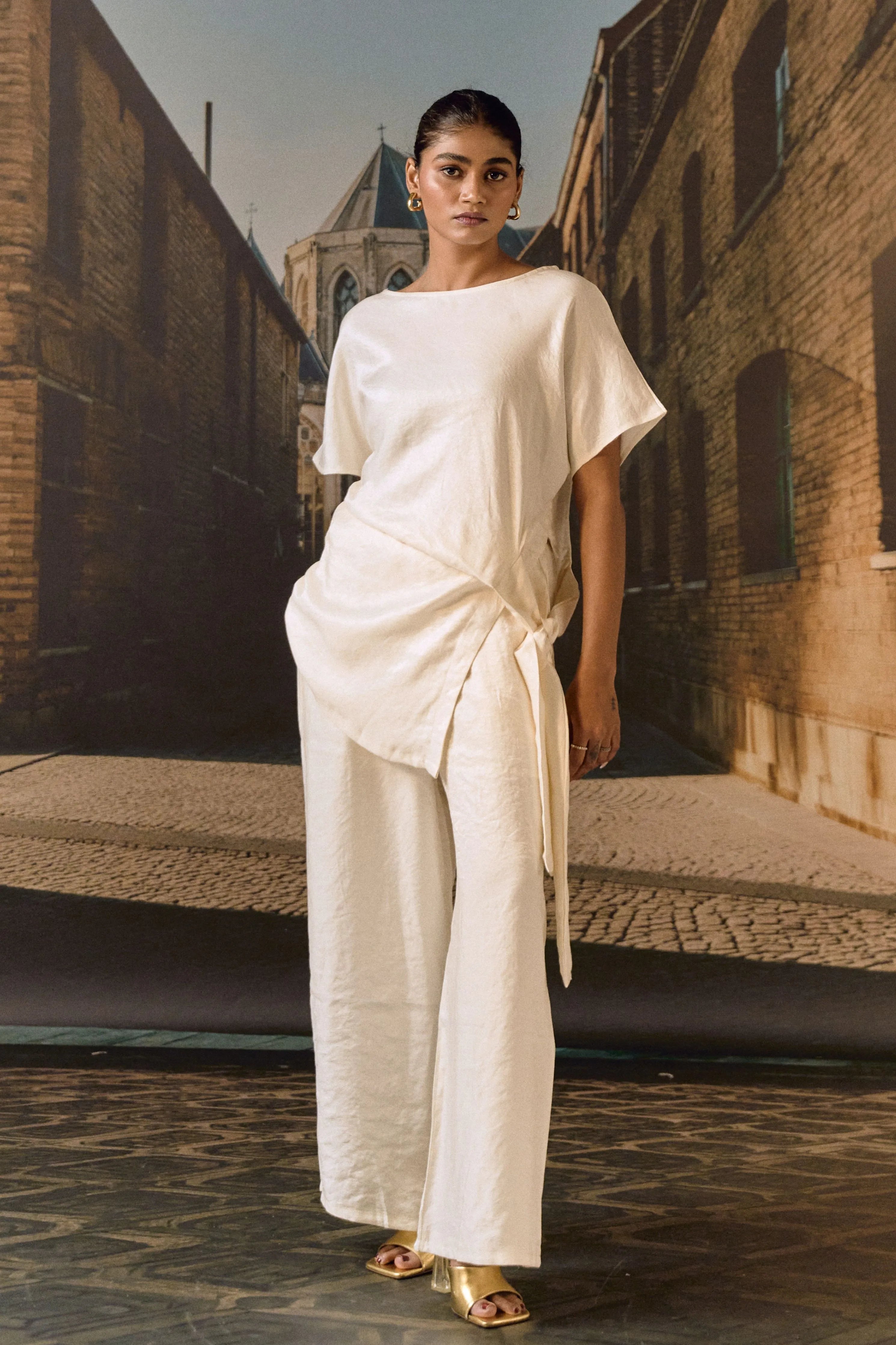 Ecru Drape co-ord set