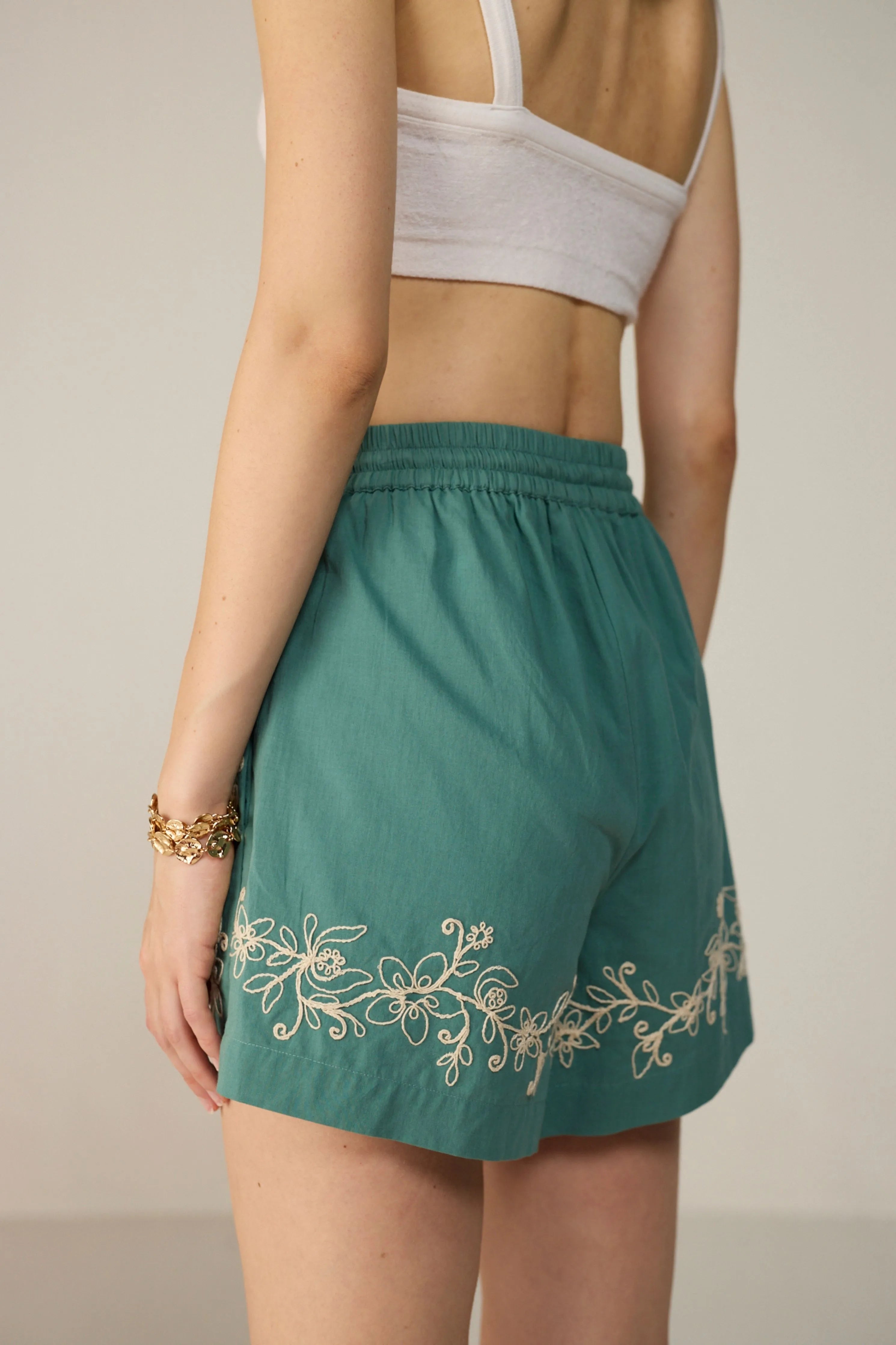 Teal Malibu Shorts