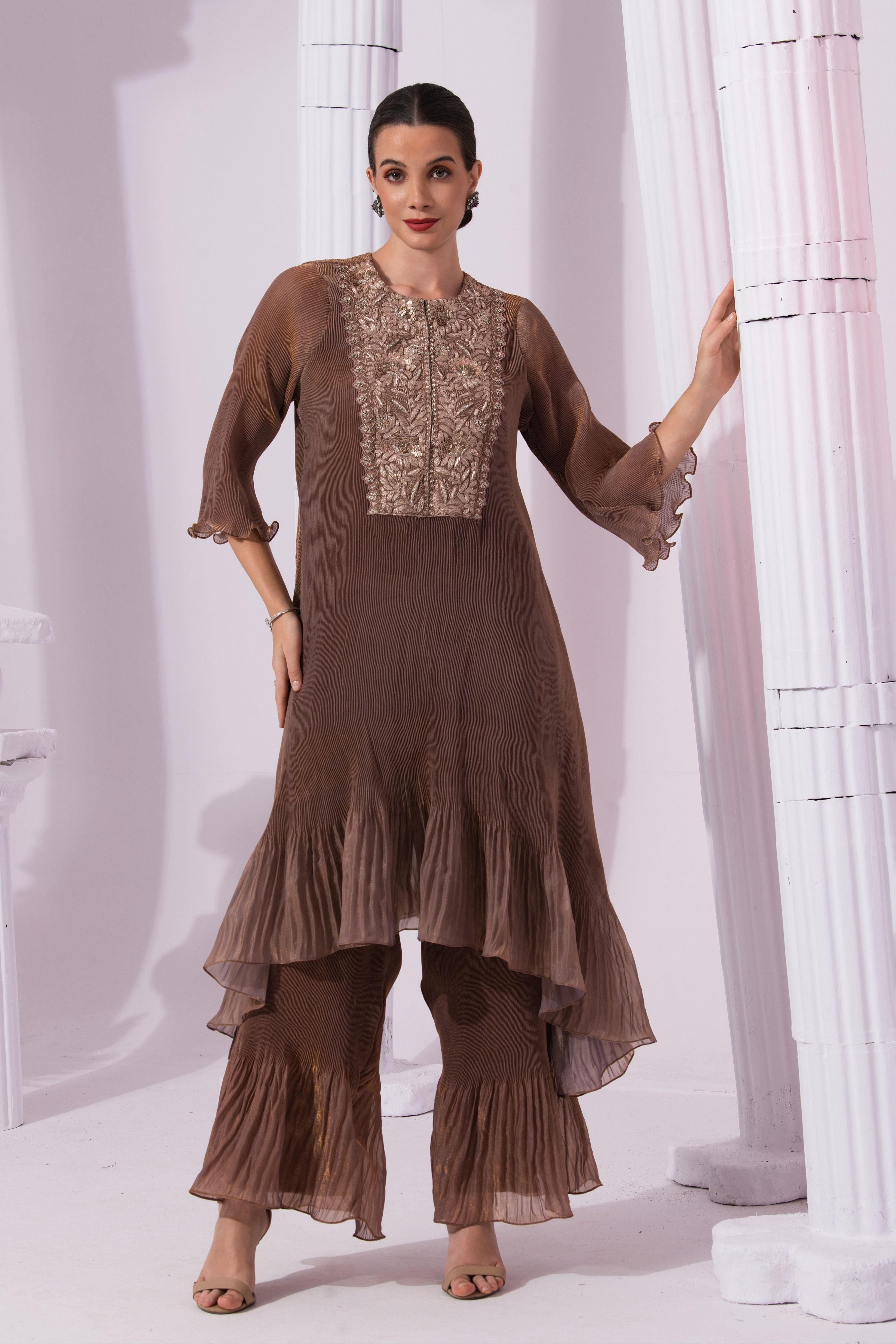 Metalic Chestnut Suit