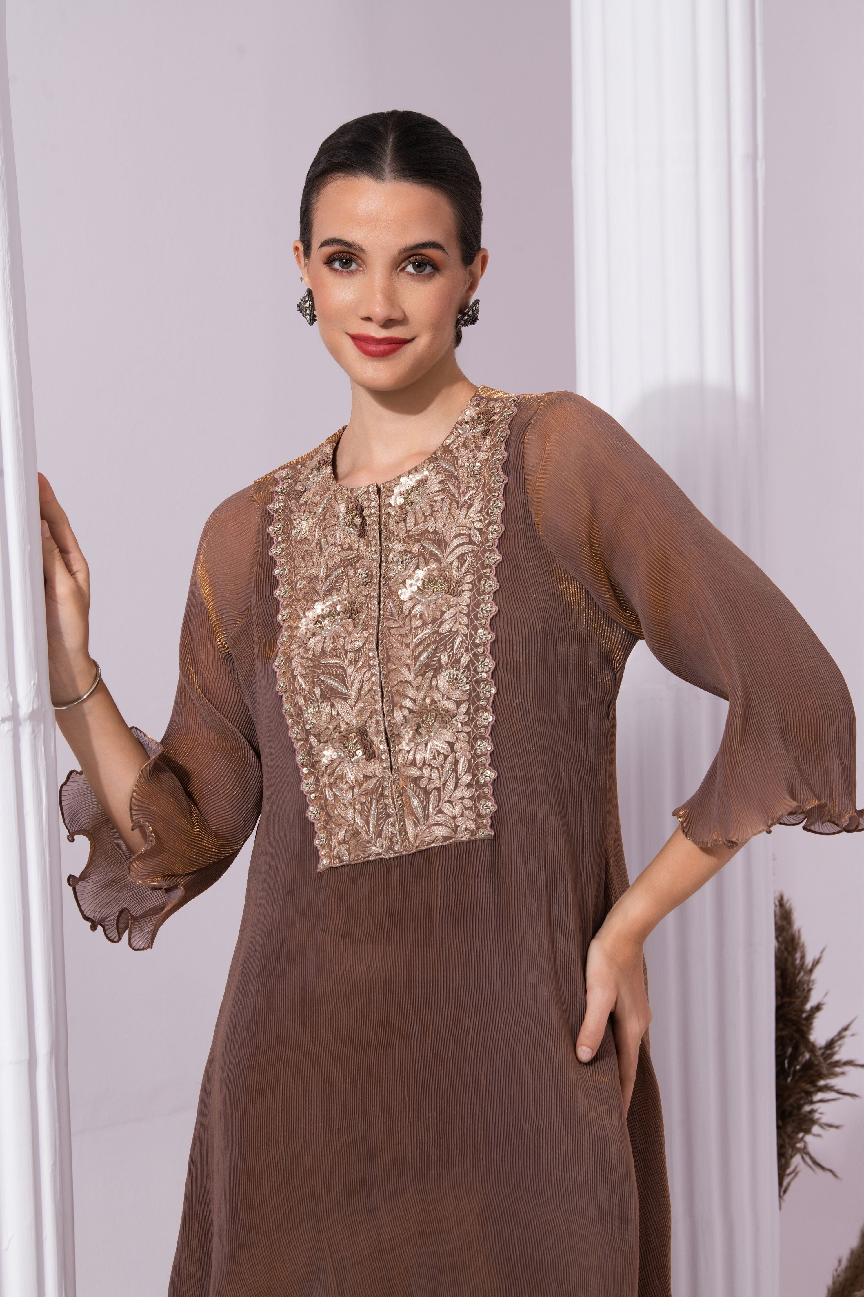 Metalic Chestnut Suit