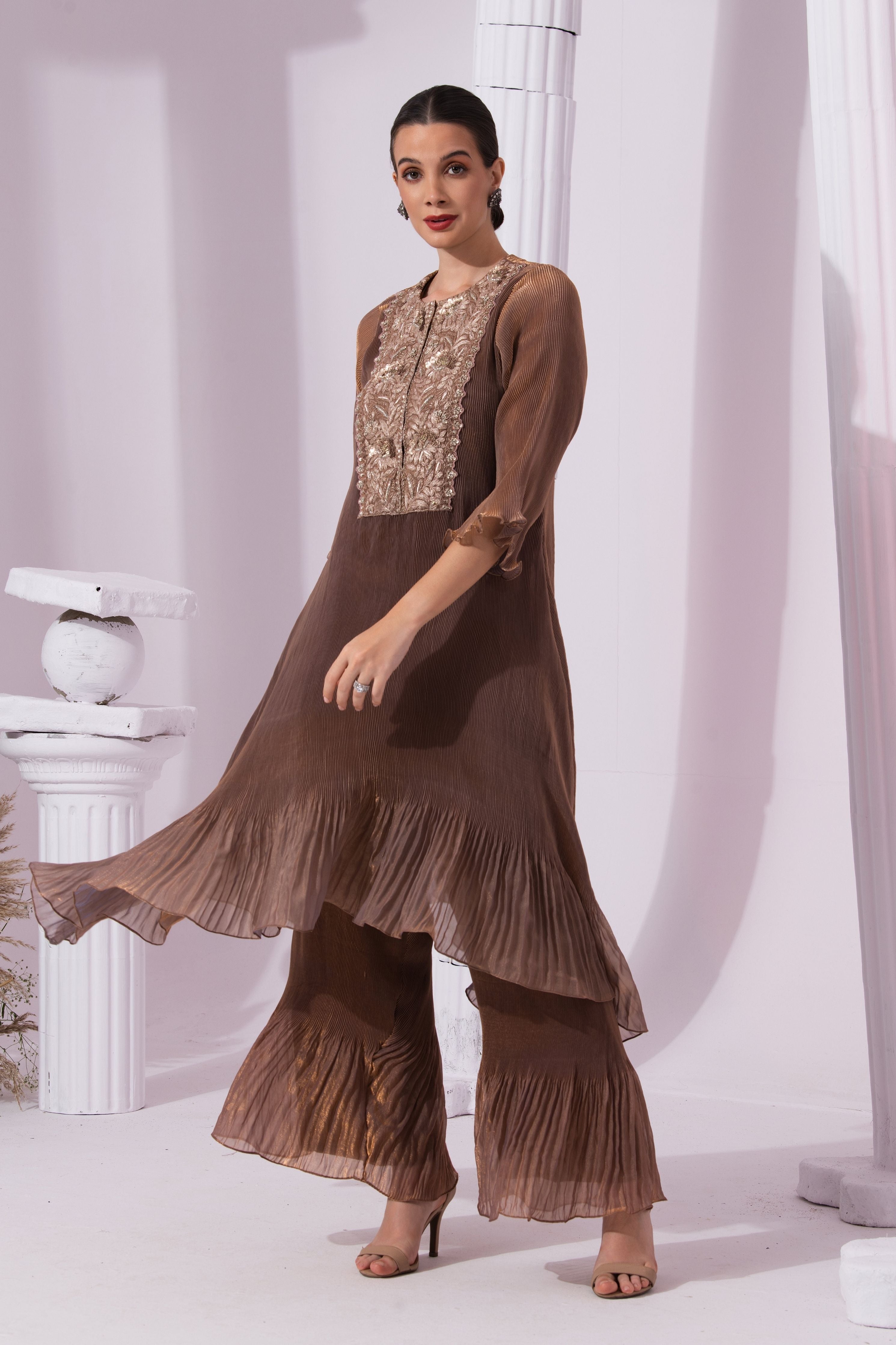 Metalic Chestnut Suit