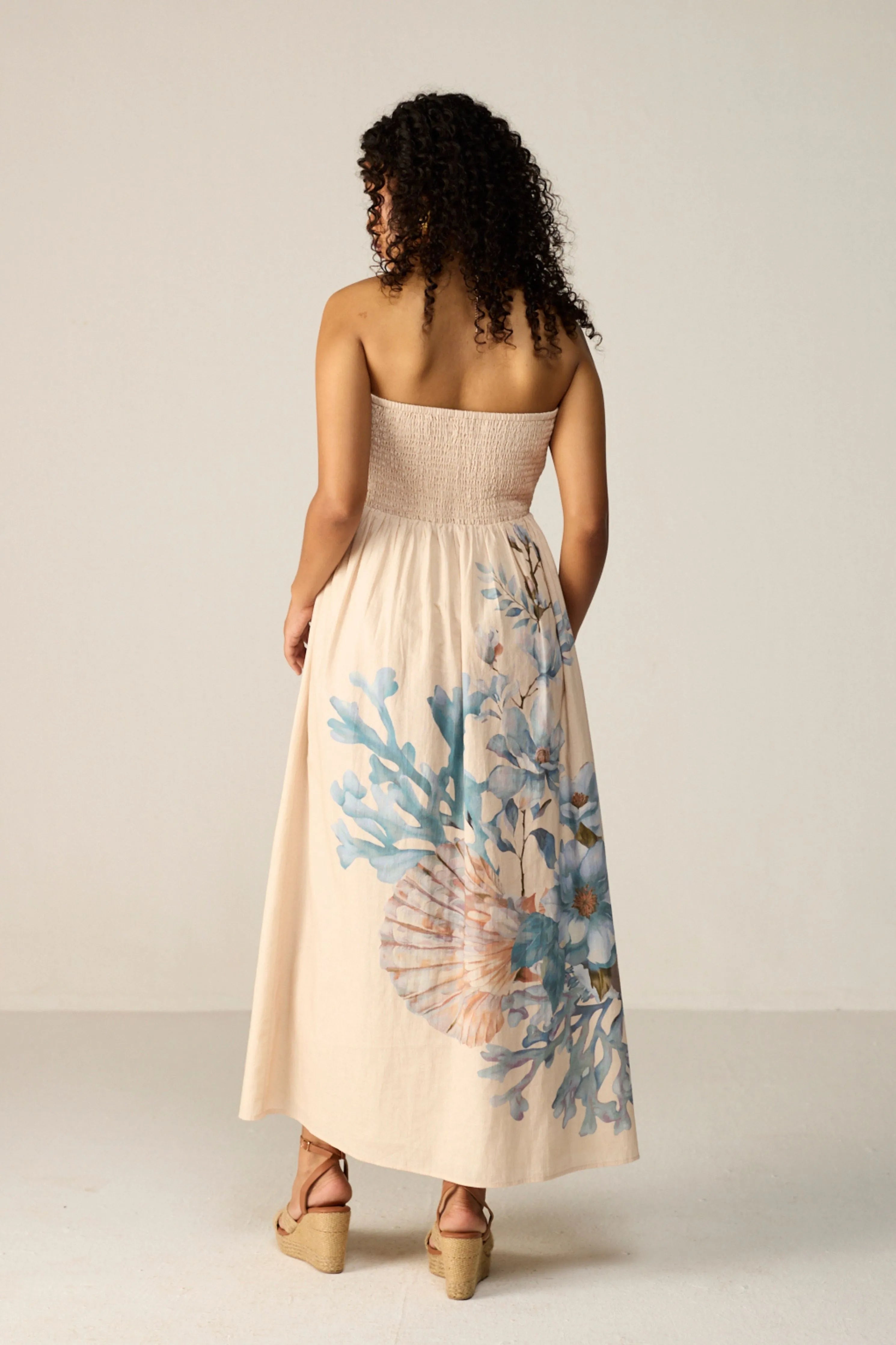 Ivory Orelia Midi Dress
