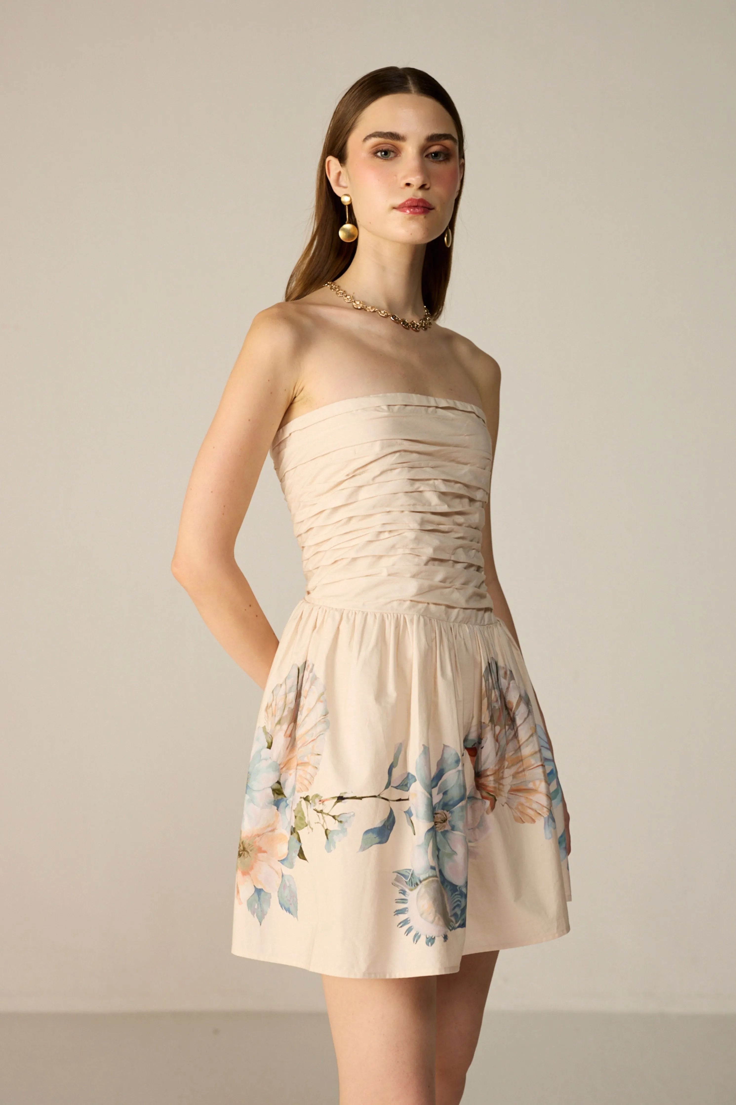 Ivory Evara Mini Dress