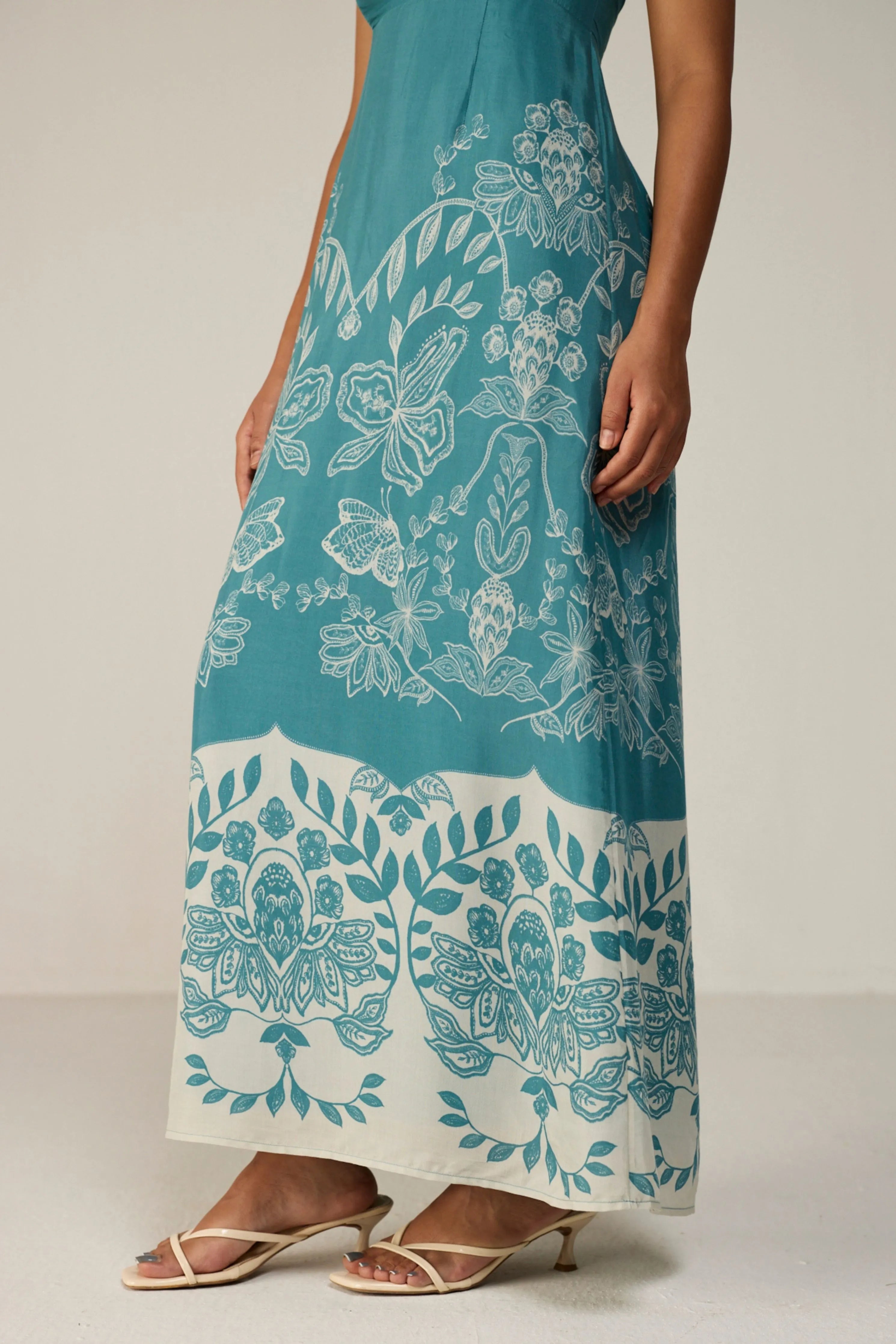 Blue Celeste Midi Dress