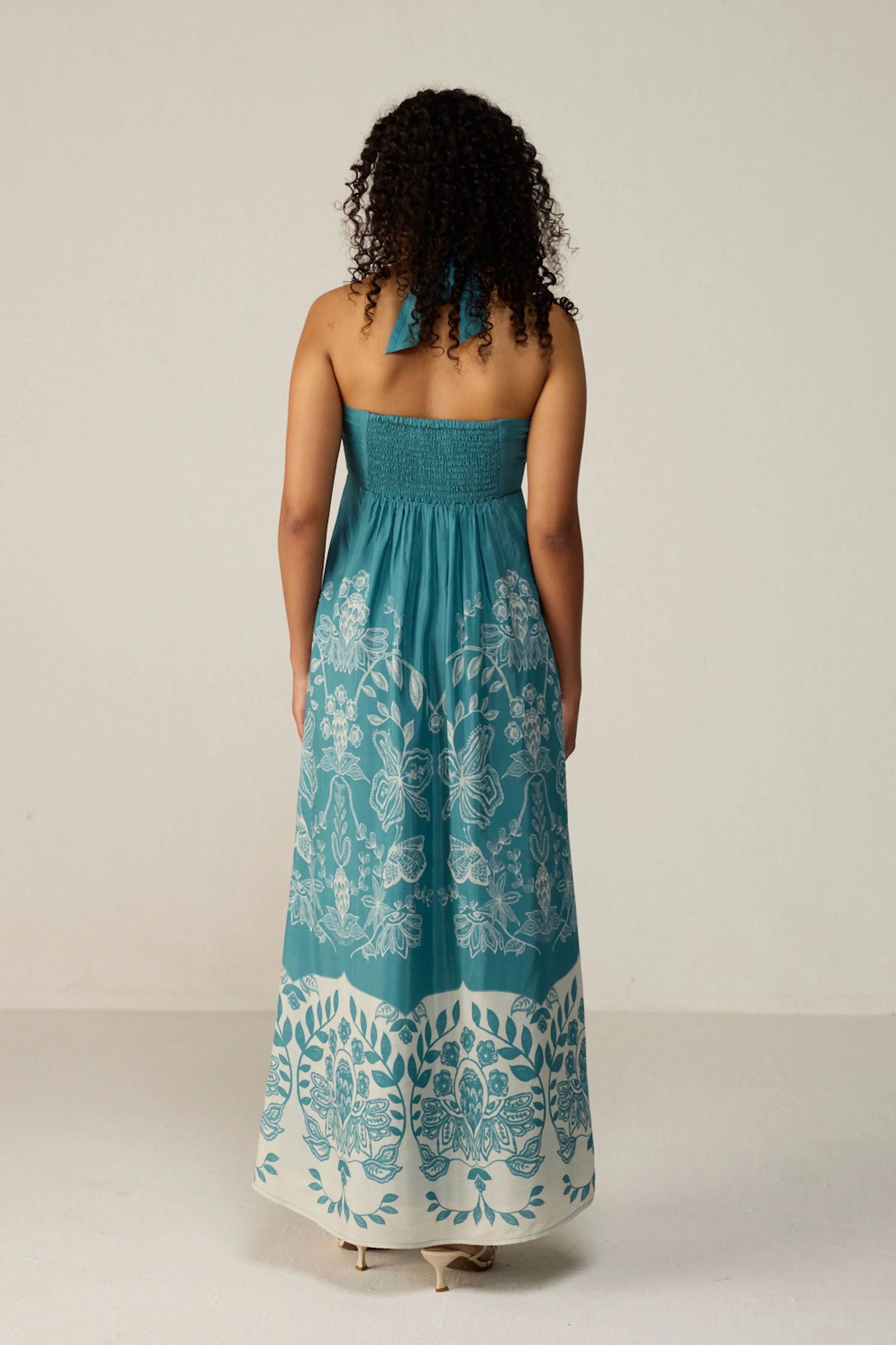 Blue Celeste Midi Dress