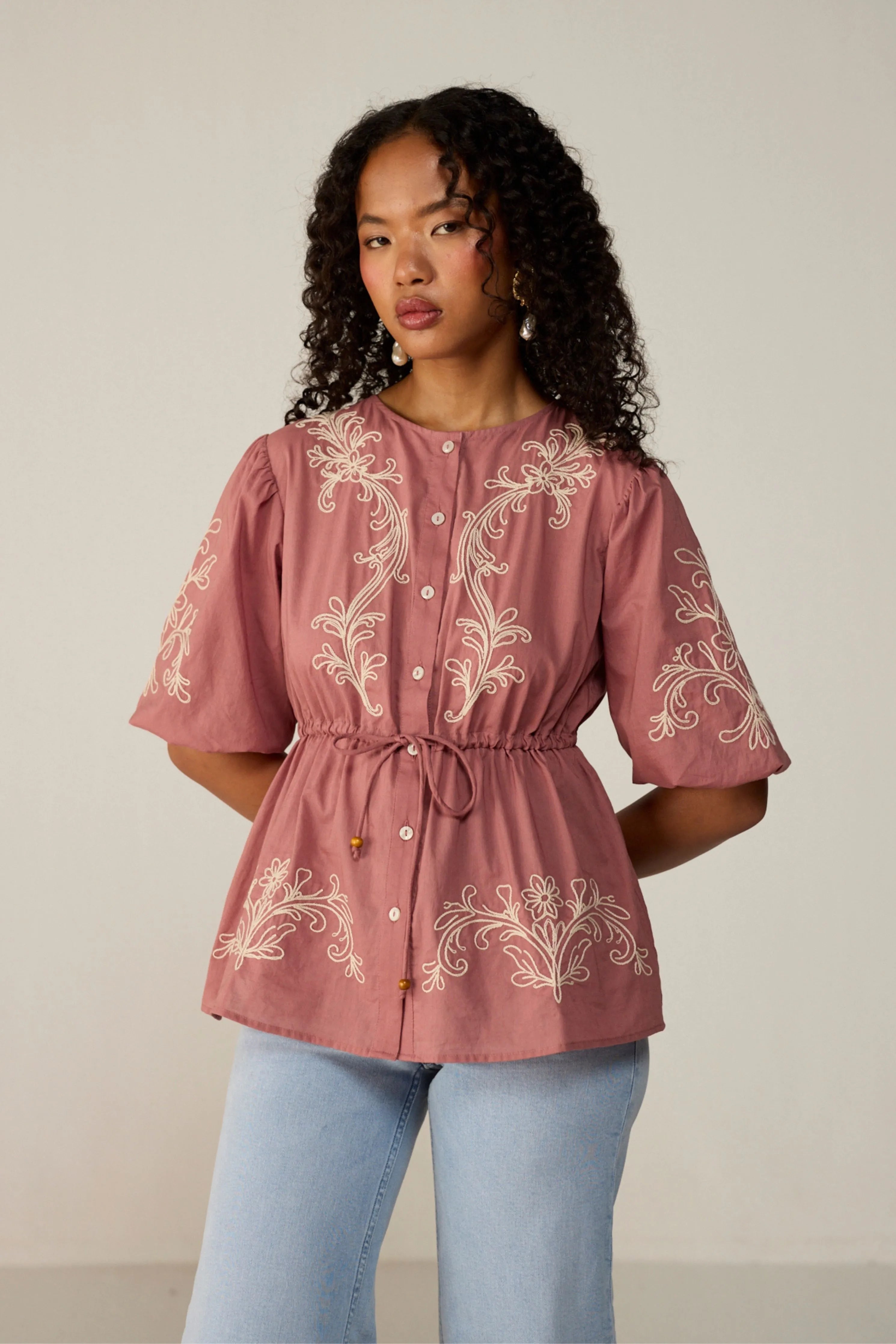 Pink Vivia Blouse