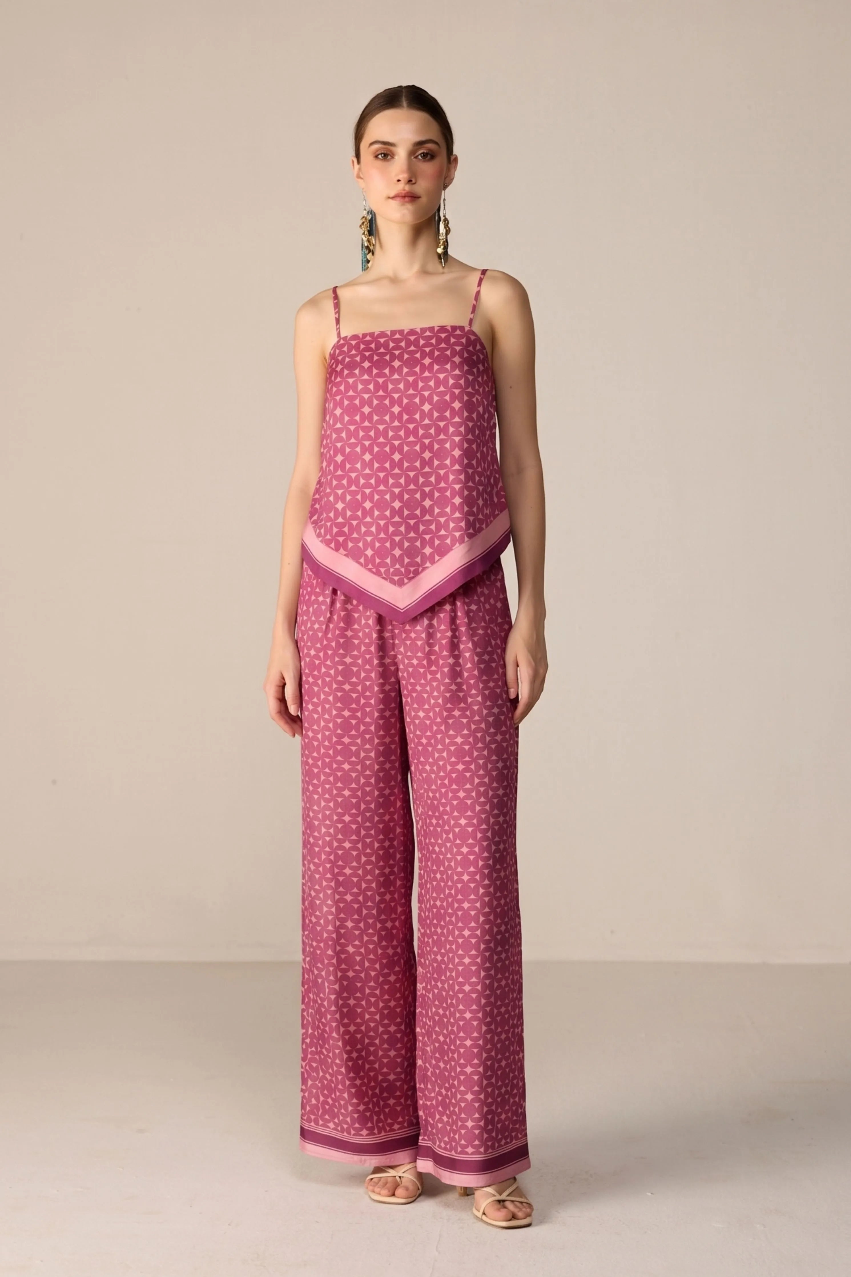 Maroon Yuna Top Co-ord Set