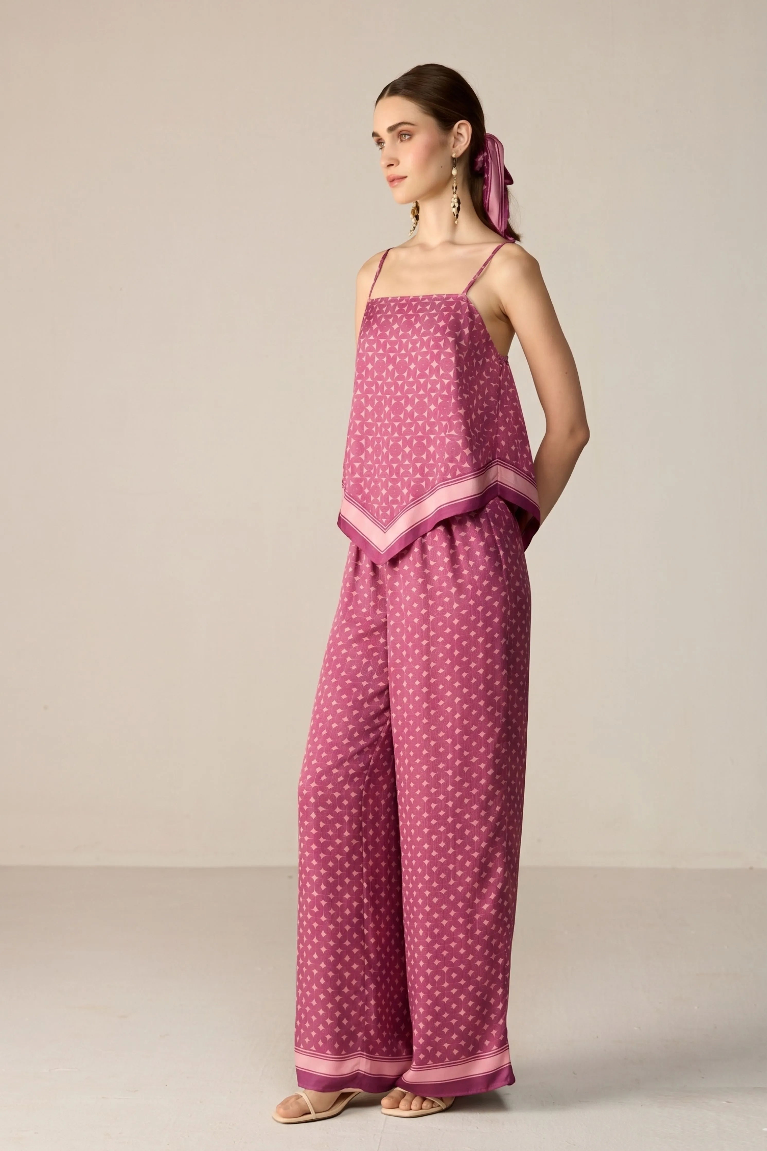 Maroon Yuna Top Co-ord Set