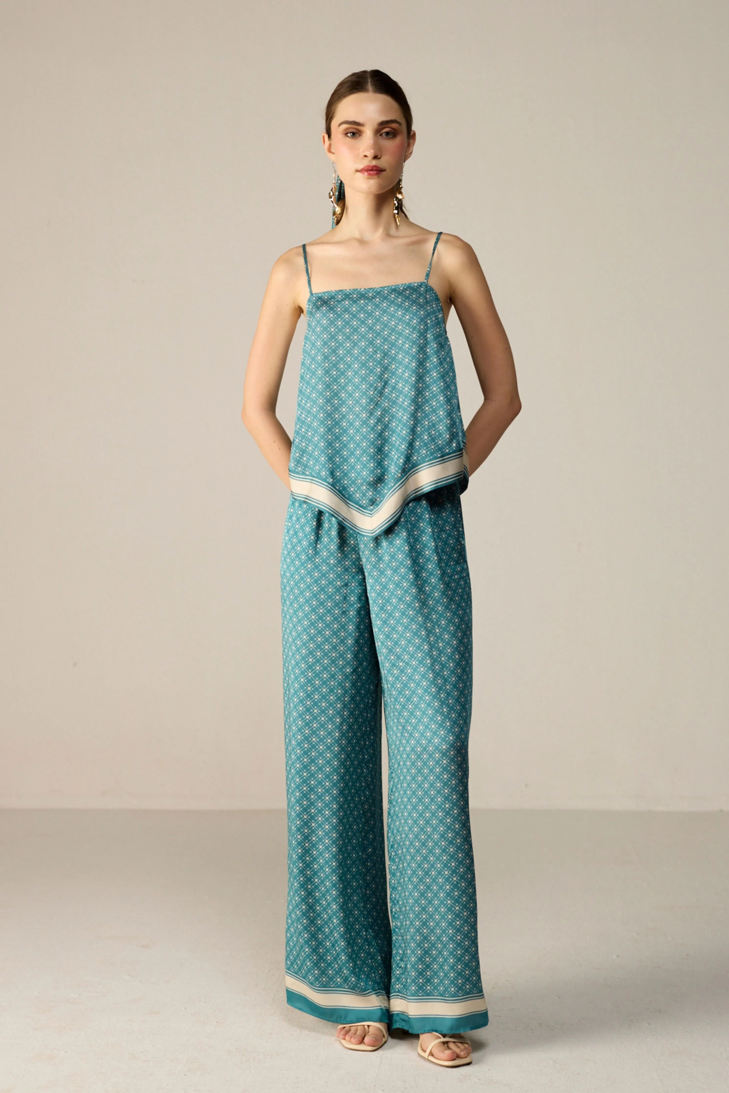 Teal Yuna Top Co-ord Set