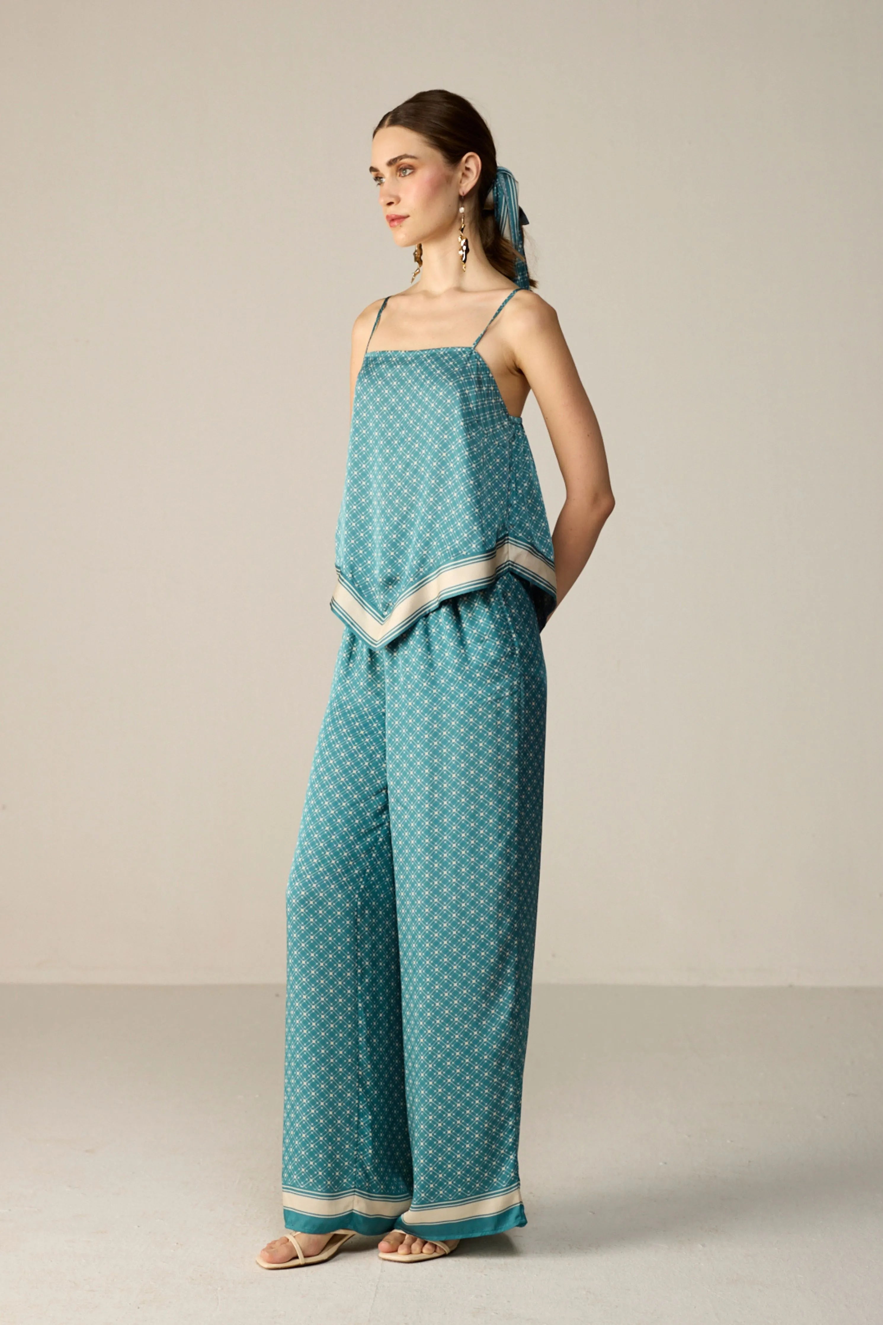 Teal Yuna Top Co-ord Set