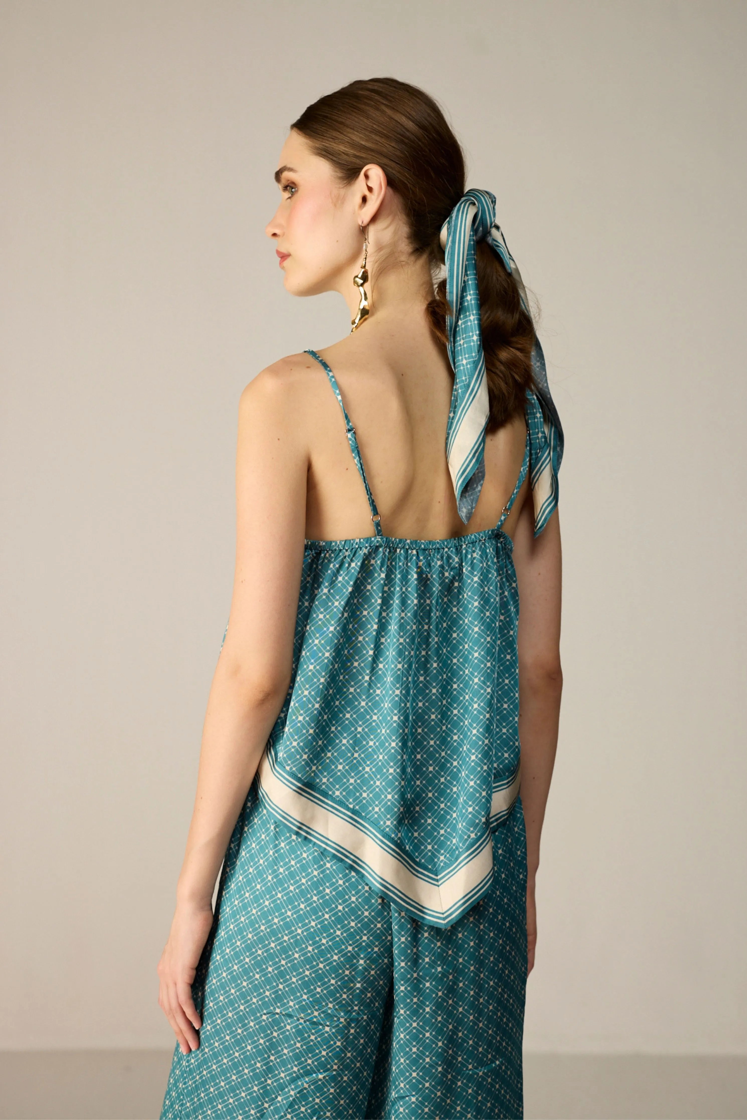 Teal Yuna Top