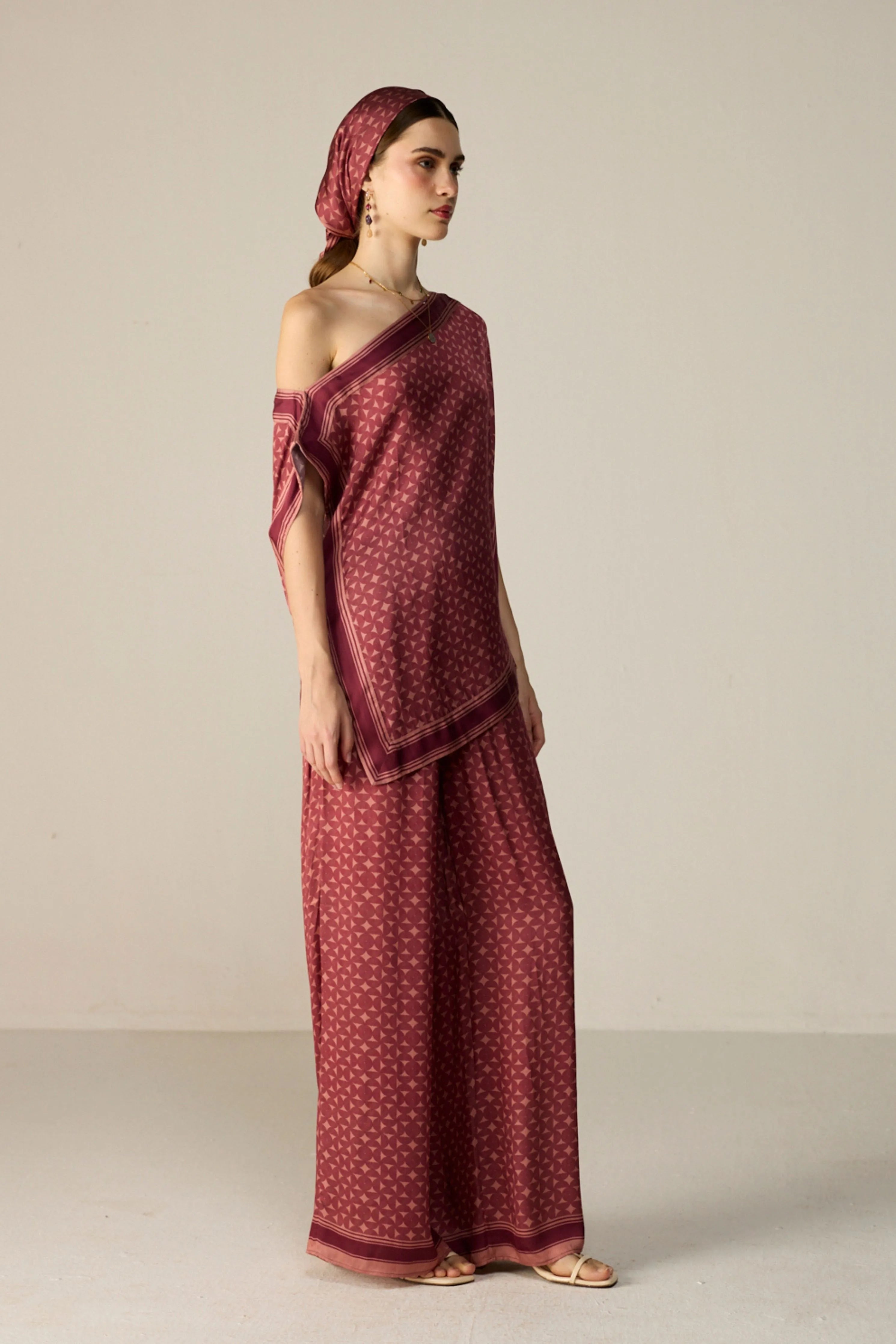 Maroon Noah Trousers