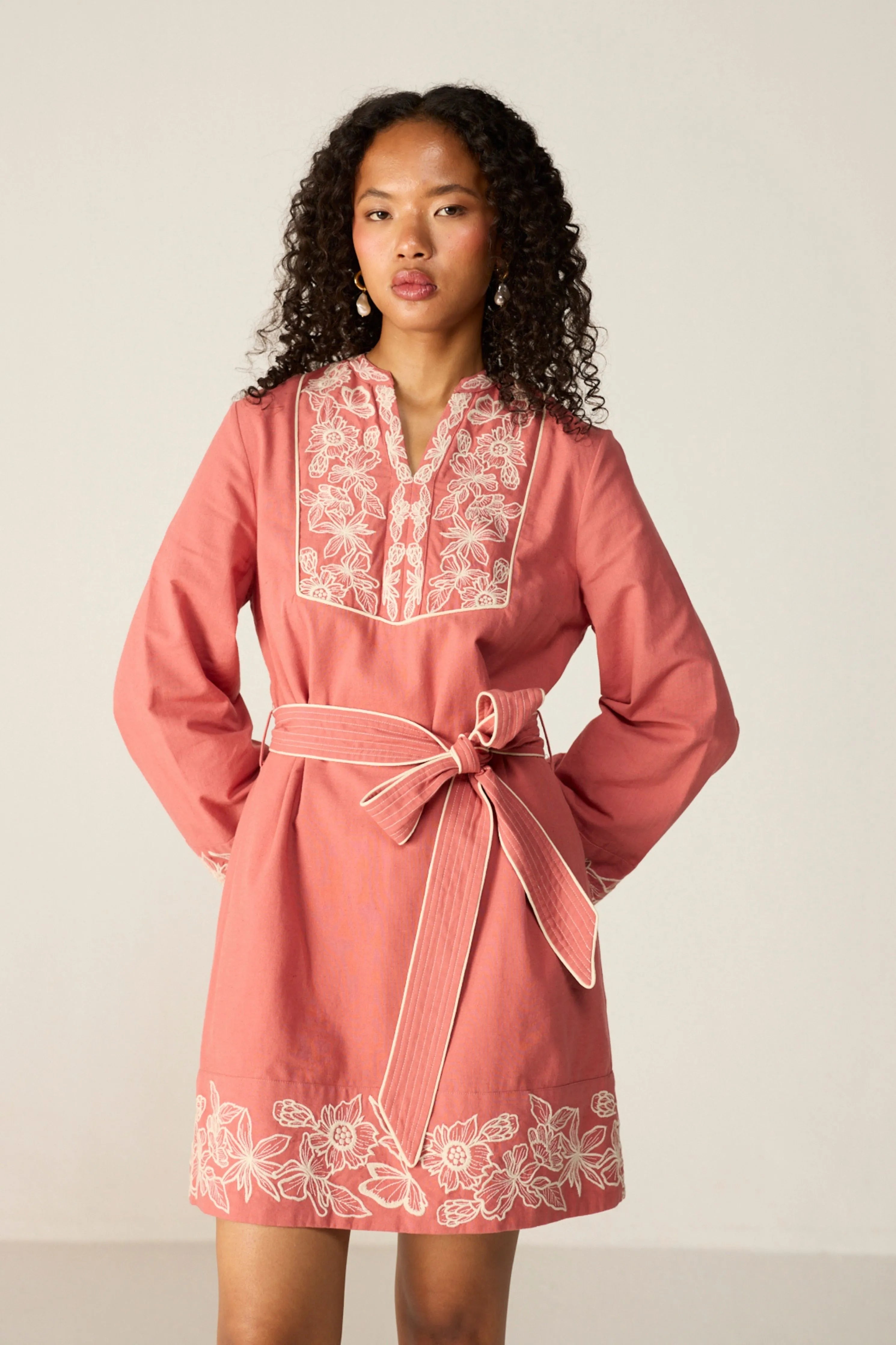 Pink Roselle Mini Dress