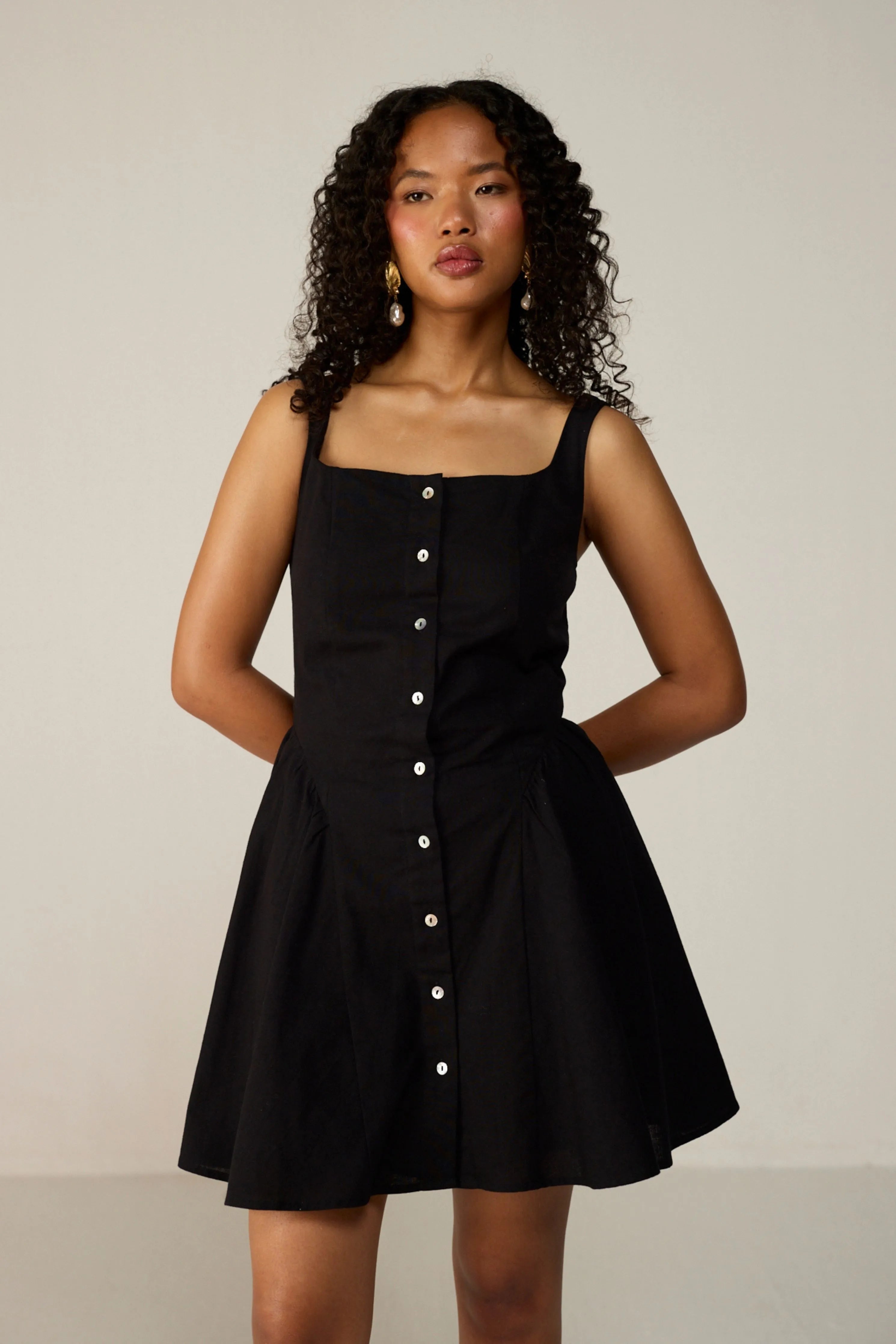 Black Leya Mini Dress
