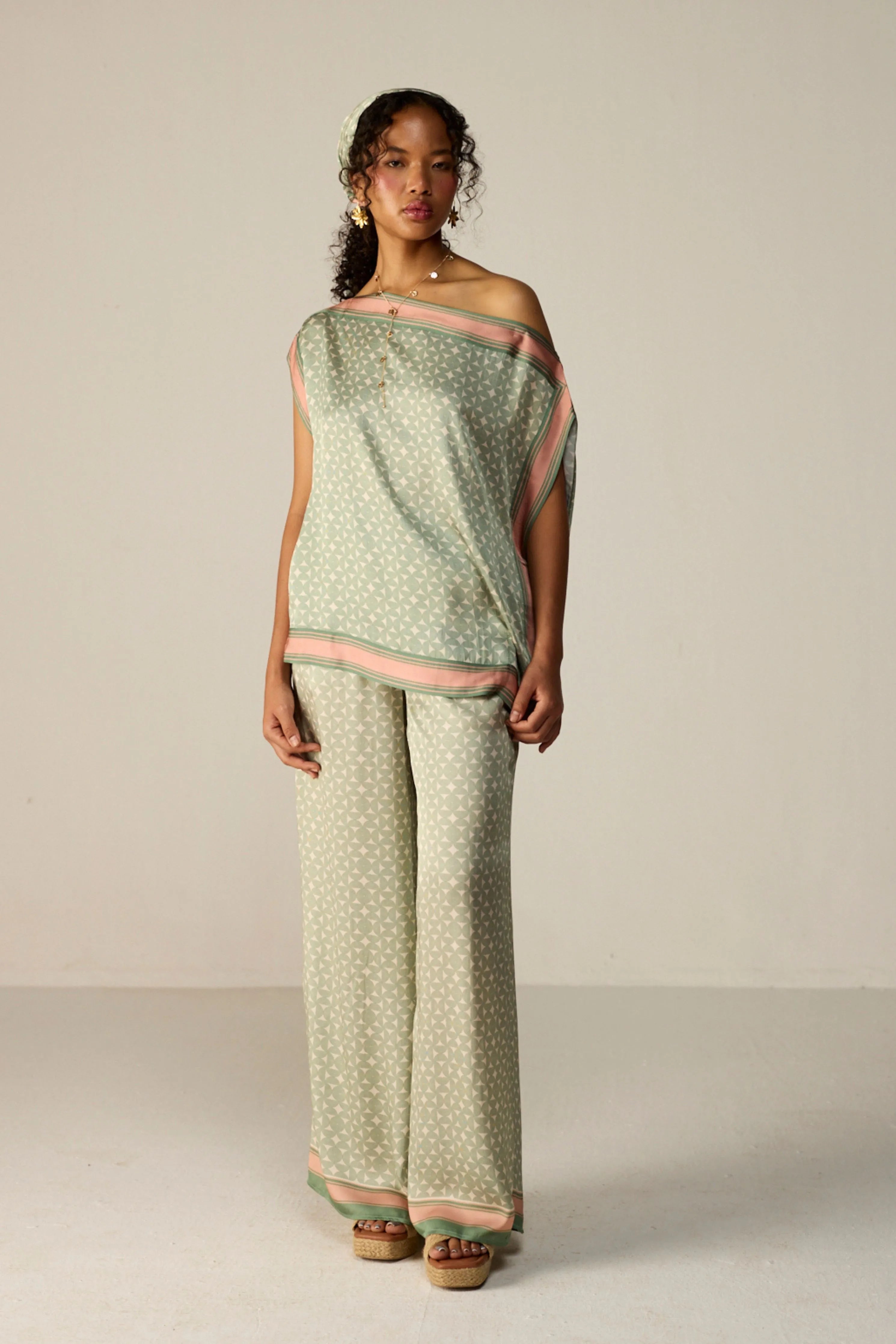 Green Freya Top Co-ord Set