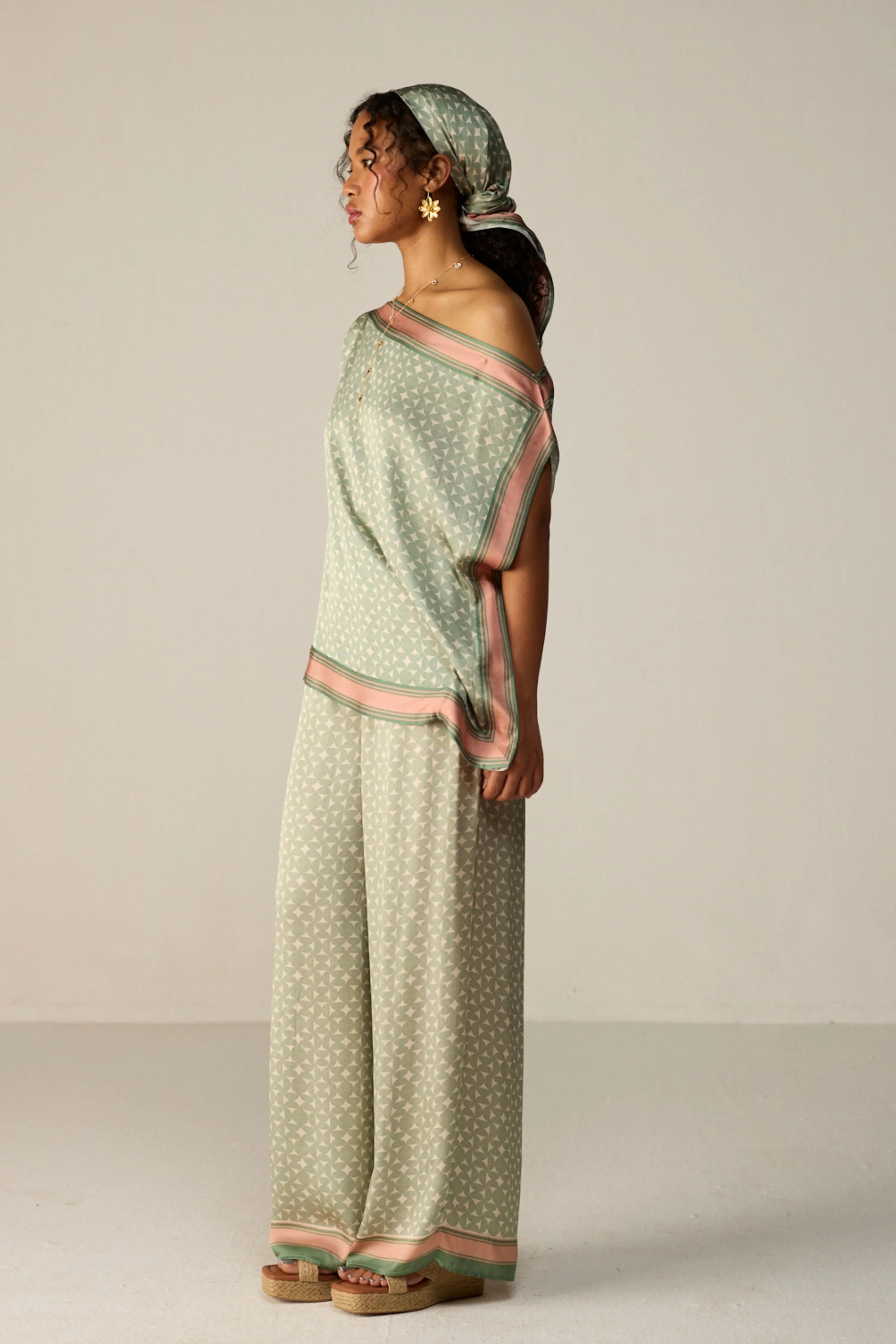 Green Freya Top Co-ord Set