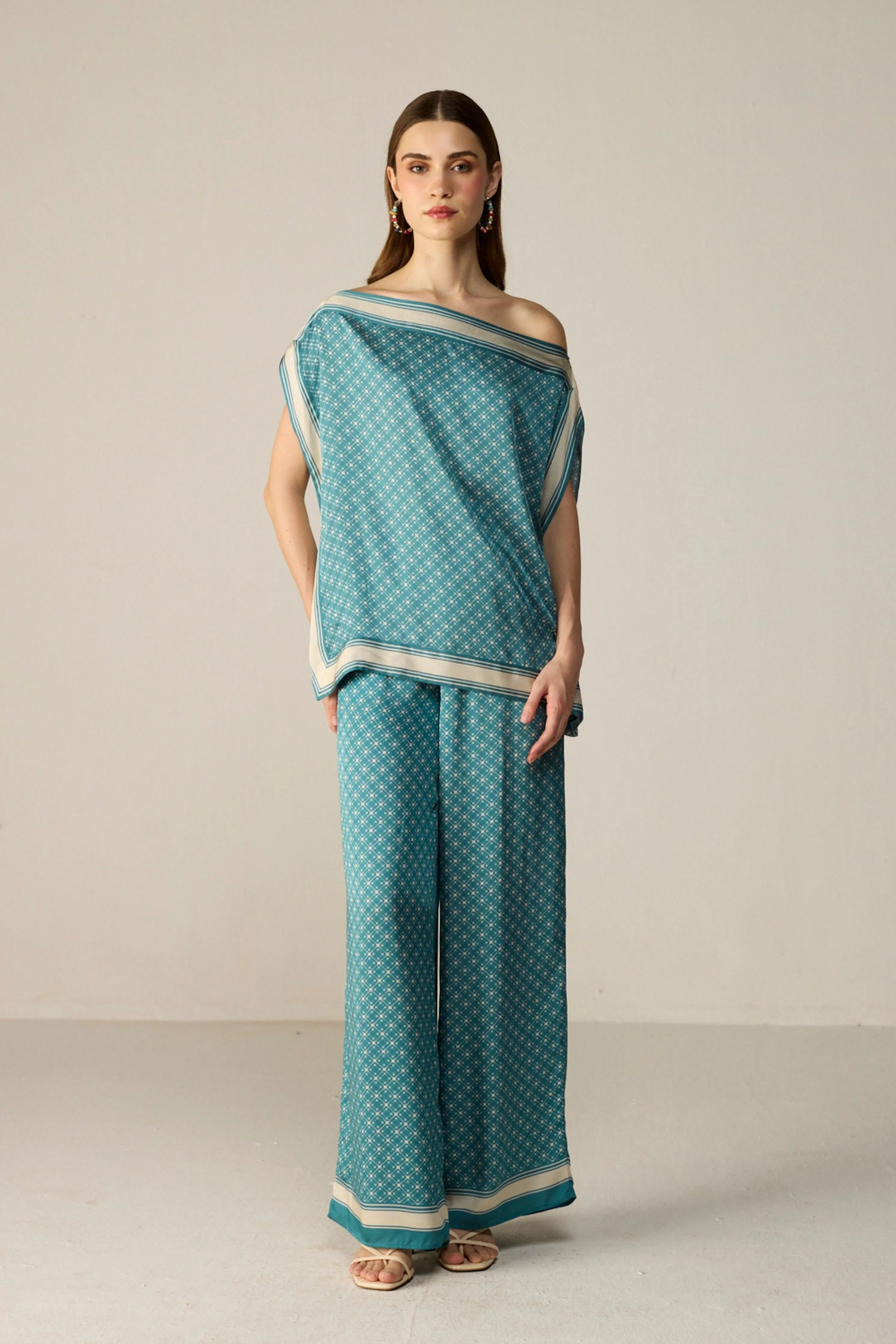 Teal Freya Top Co-ord Set