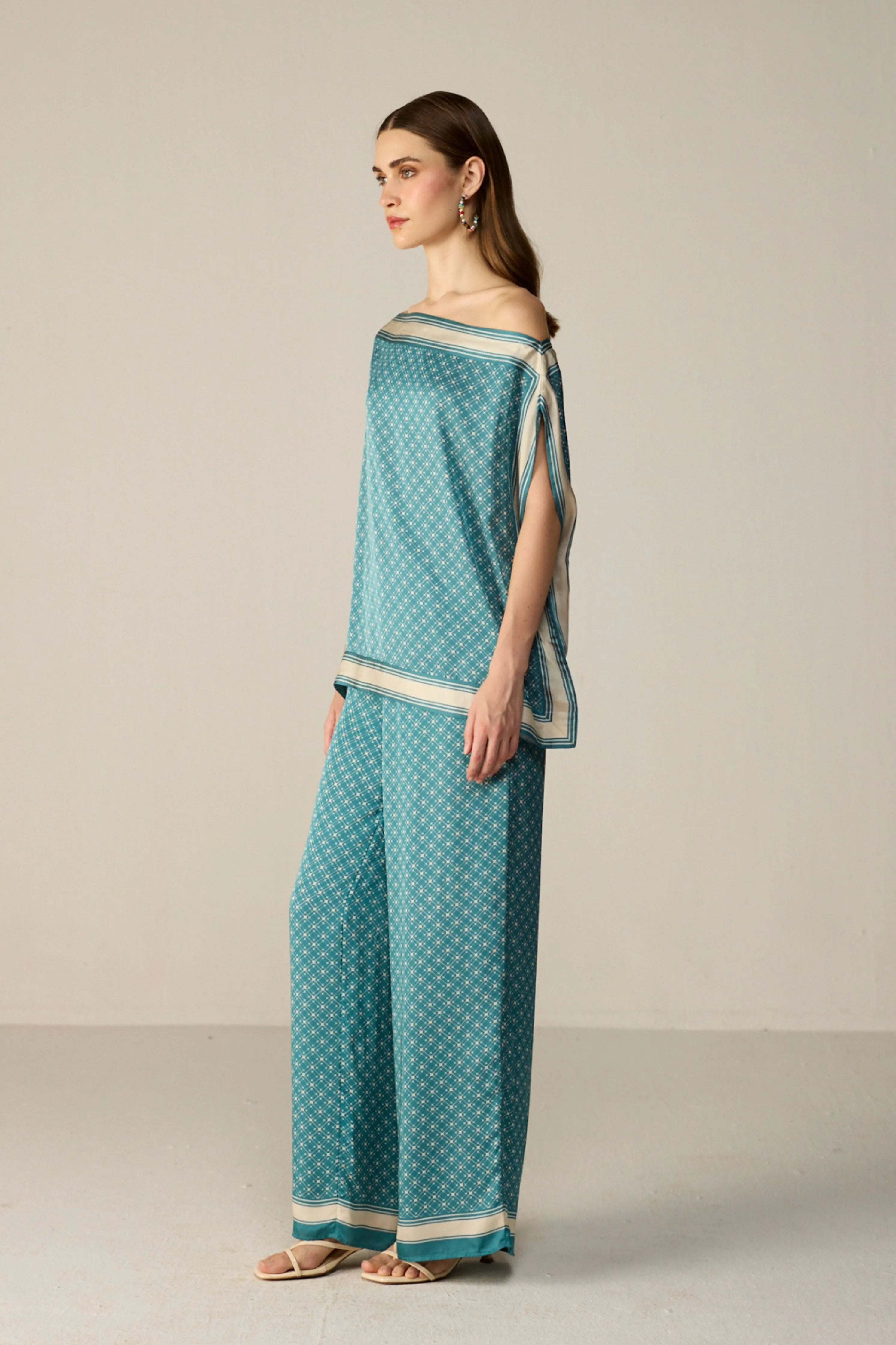 Teal Freya Top Co-ord Set