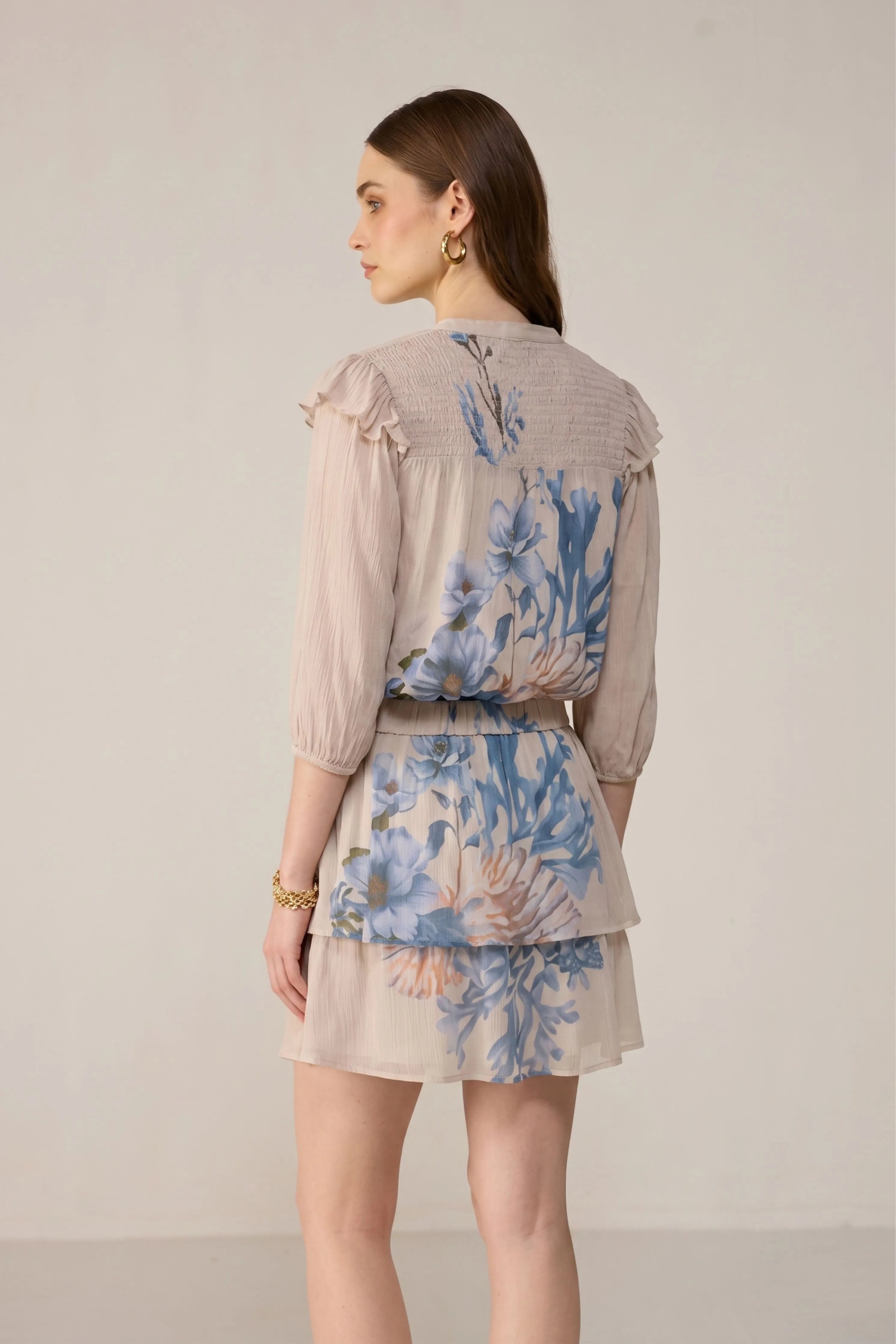 Cream Camille Blouse Co-ord set