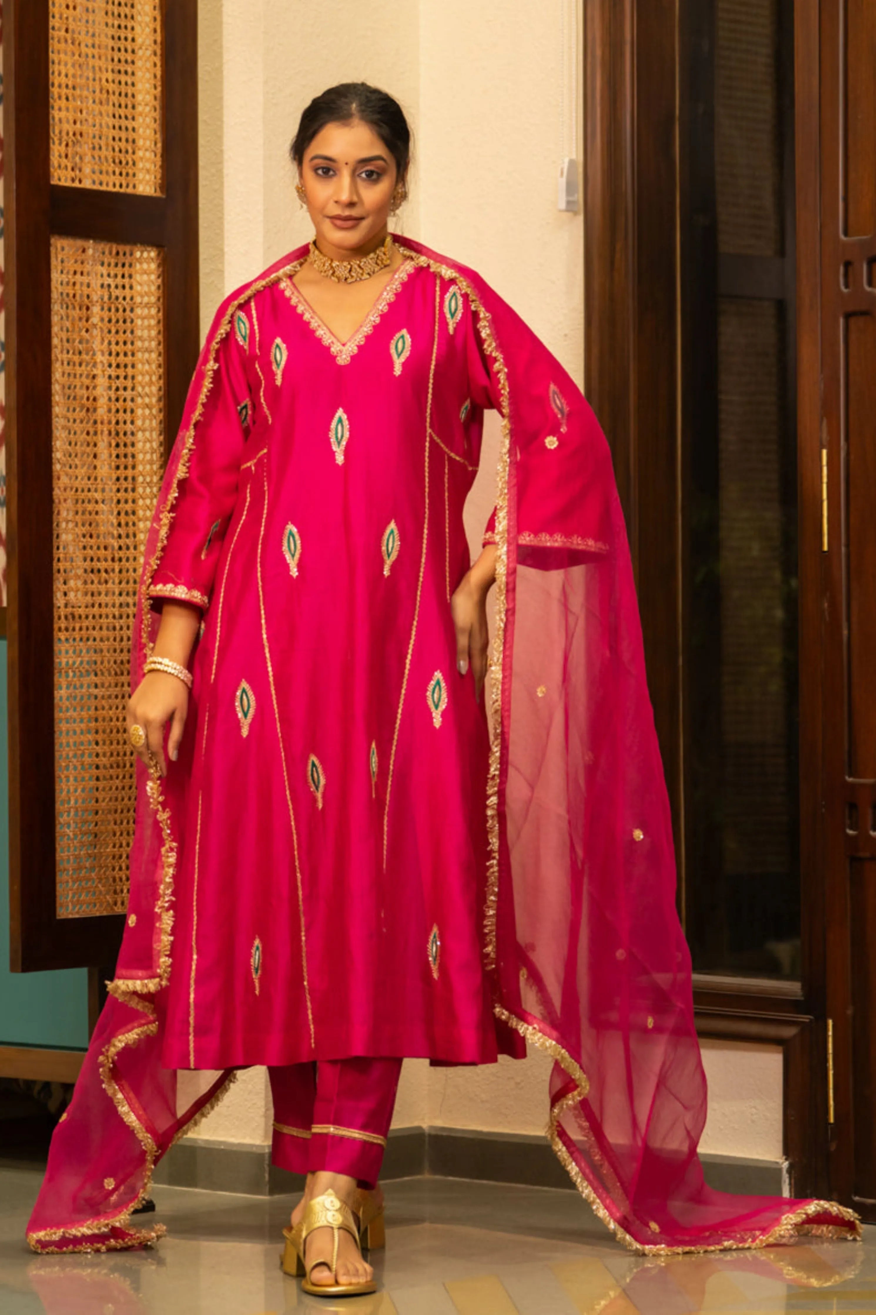 Pink Mor Booti A-Line Set