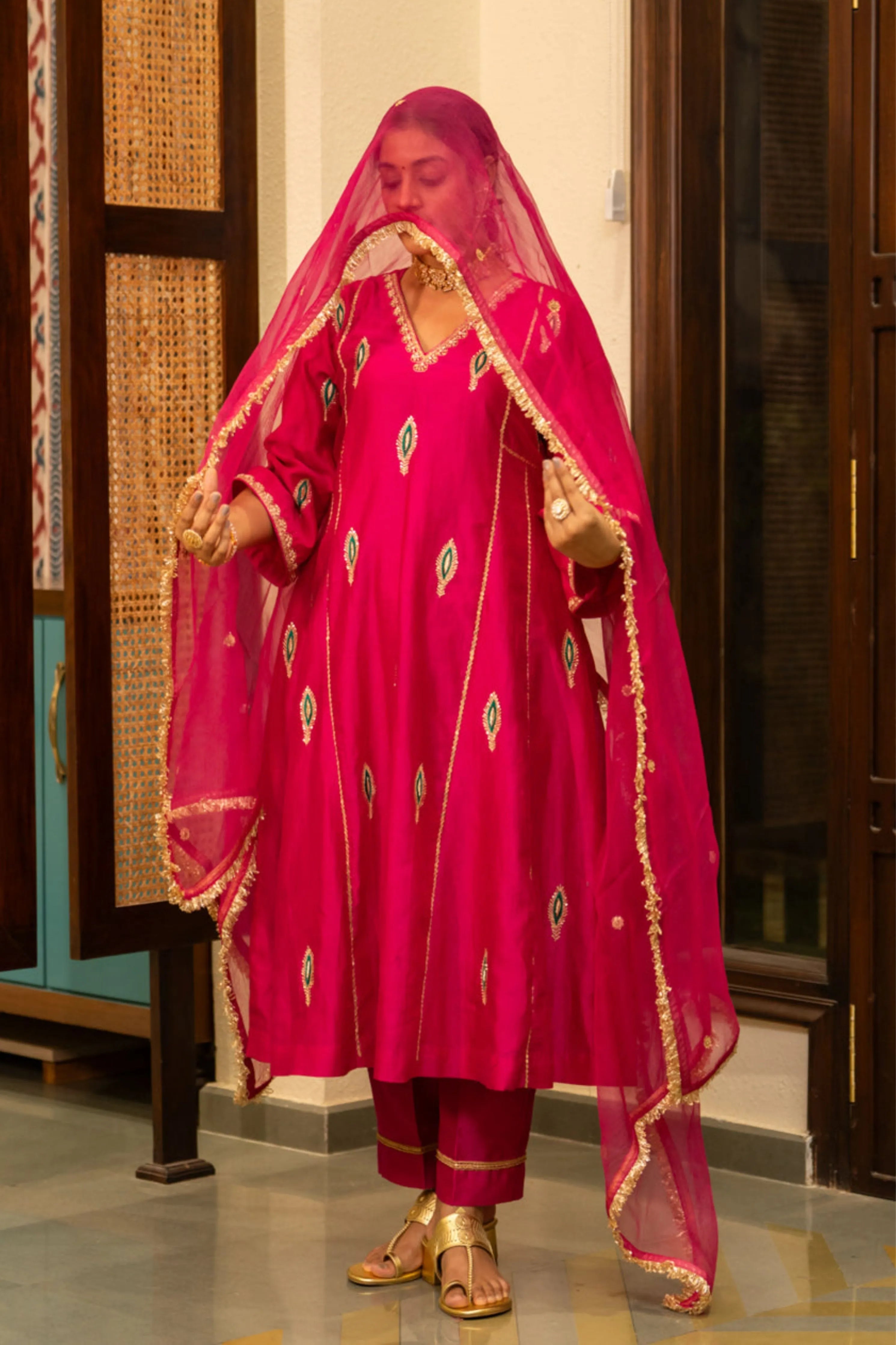 Pink Mor Booti A-Line Set