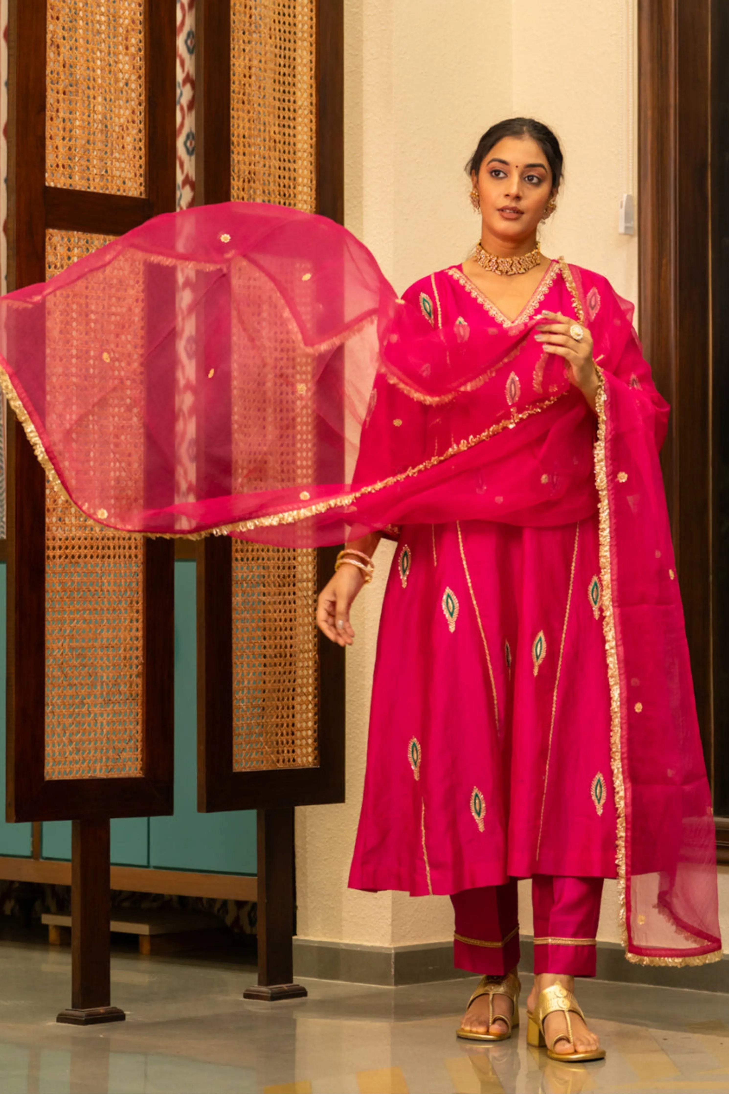 Pink Mor Booti A-Line Set