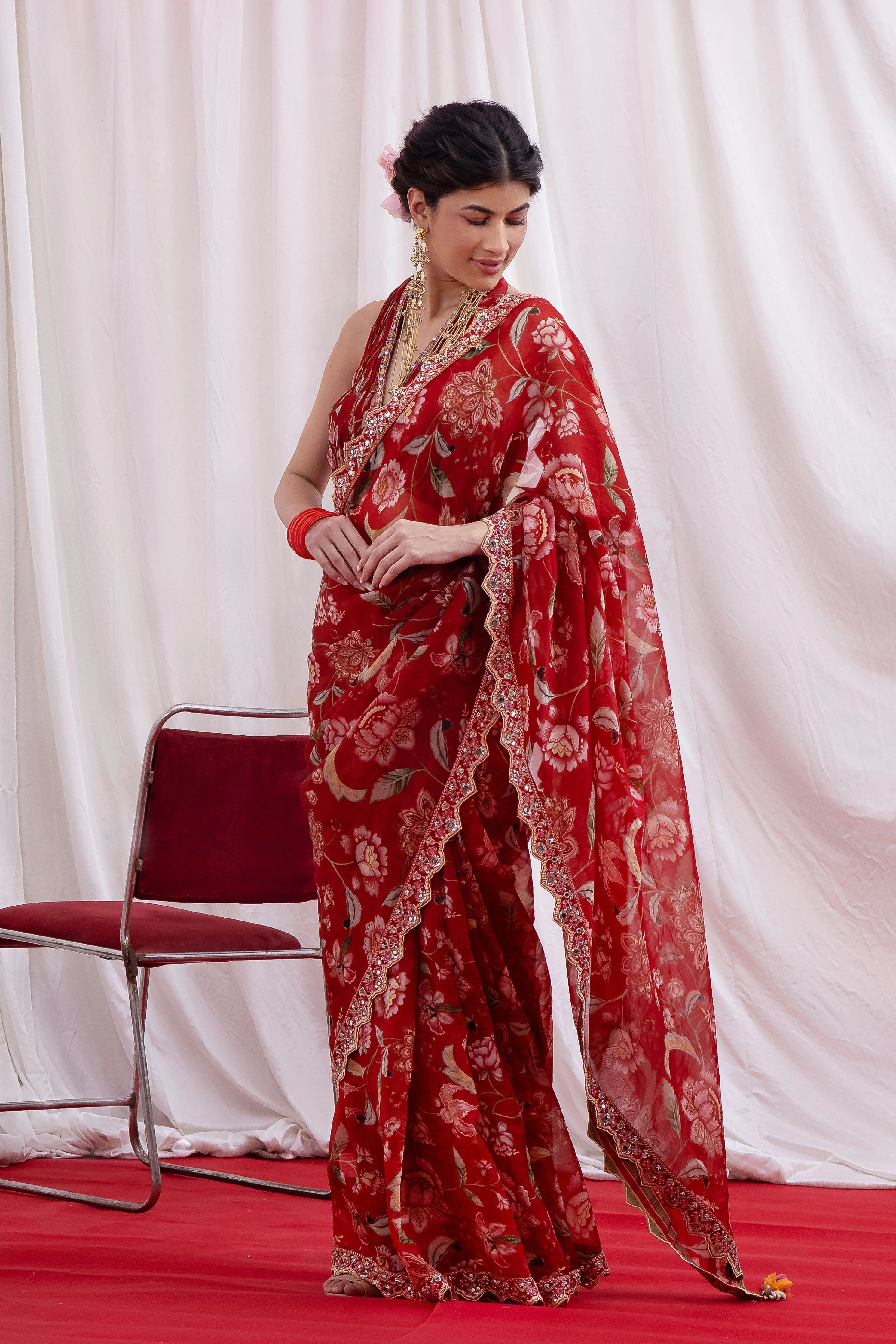 Gulnaar Sheesha Saree